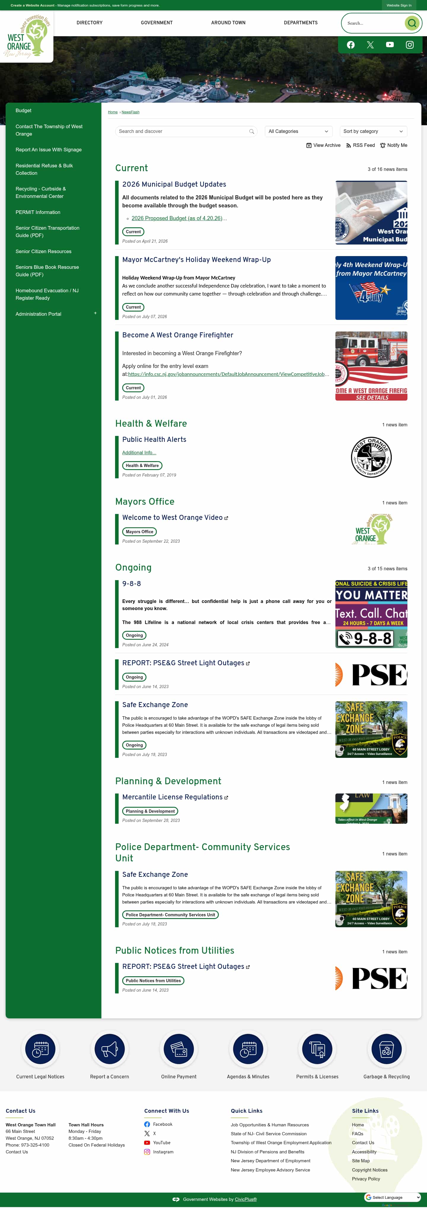 Latest website image capture