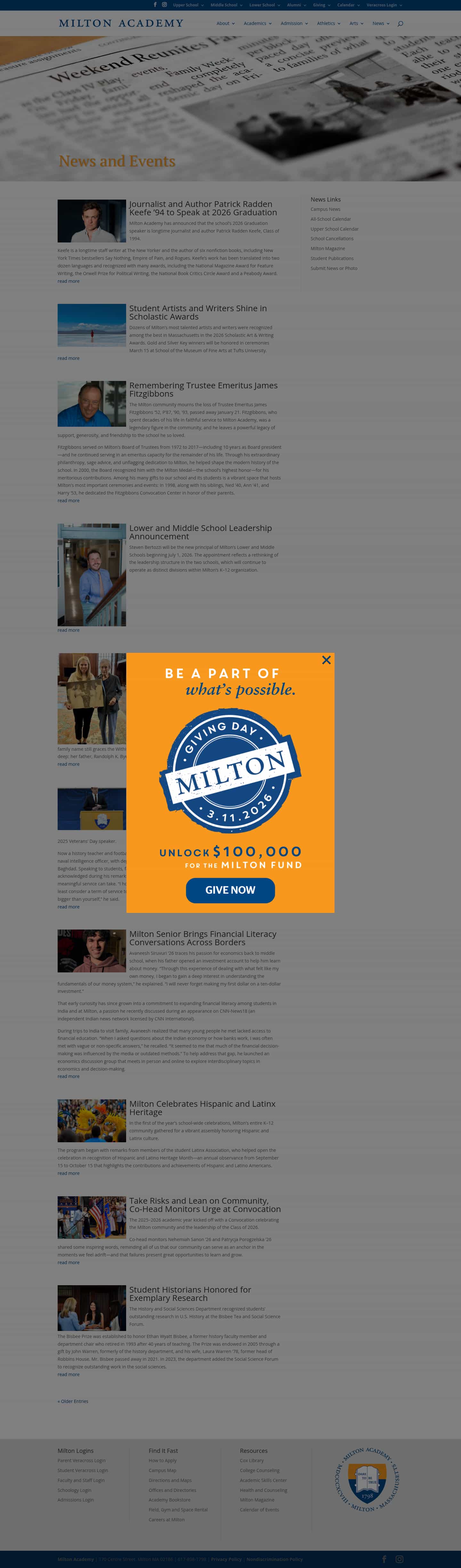 Latest website image capture