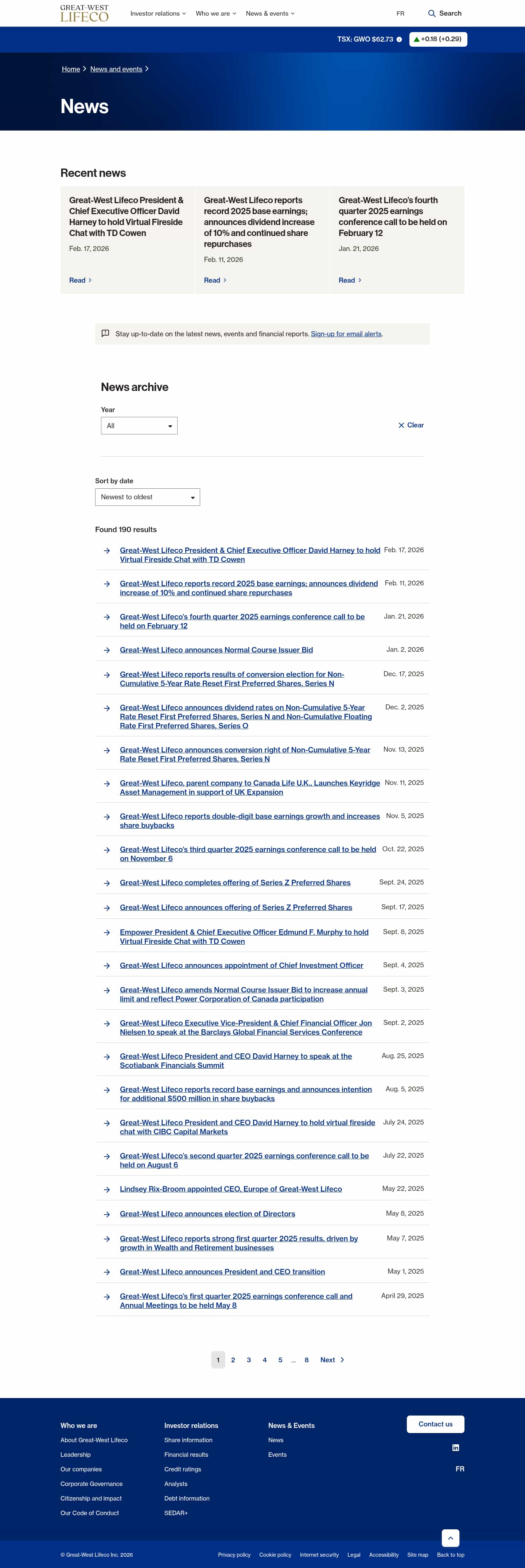 Latest website image capture