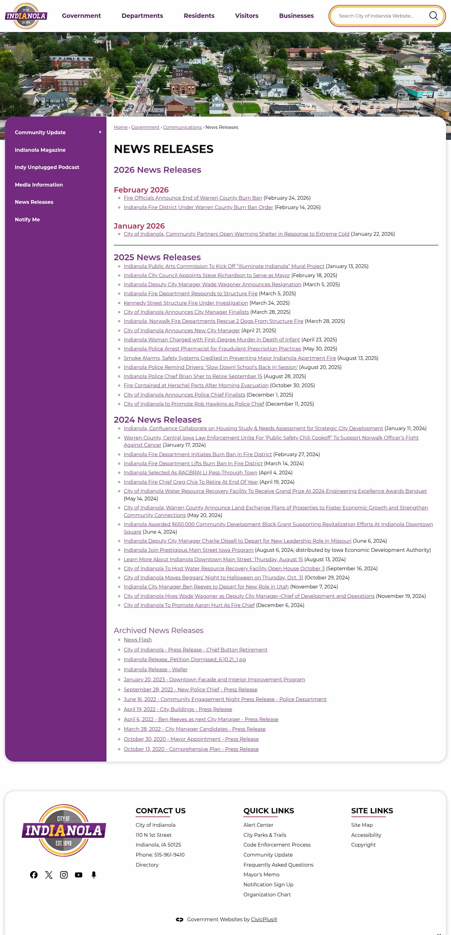 Latest website image capture