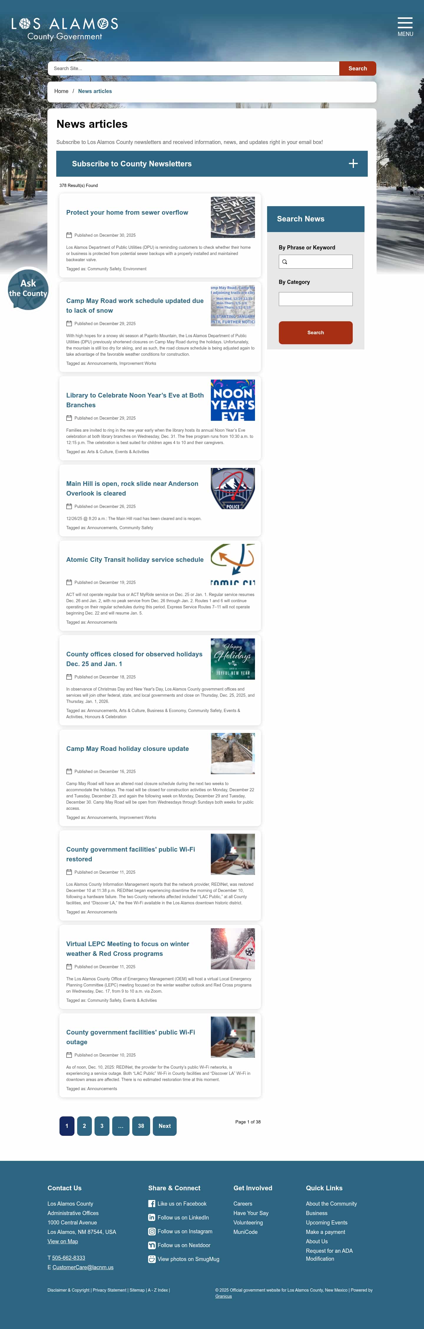 Latest website image capture