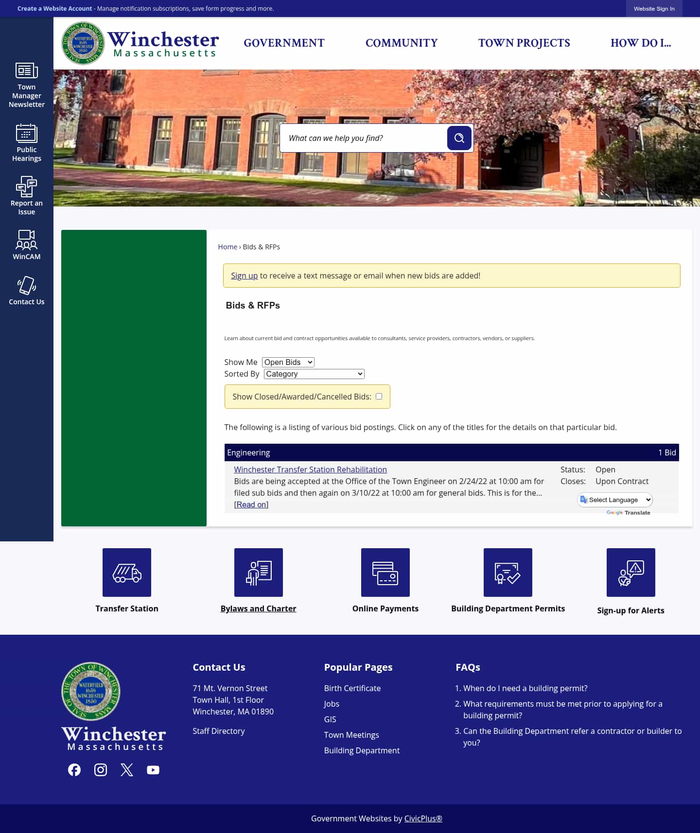 Latest website image capture