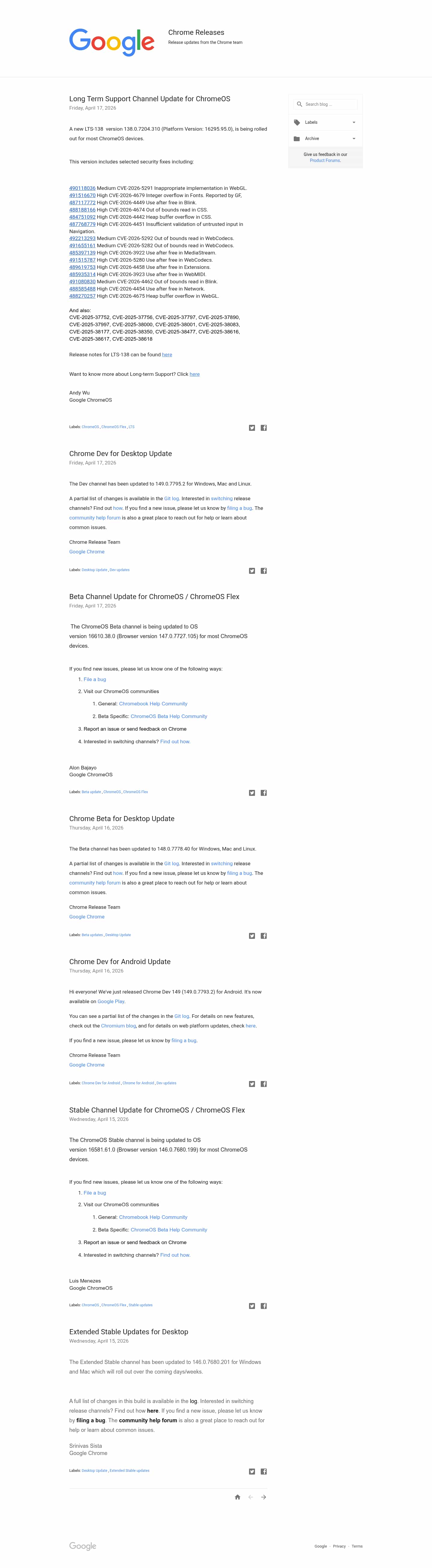 Latest website image capture