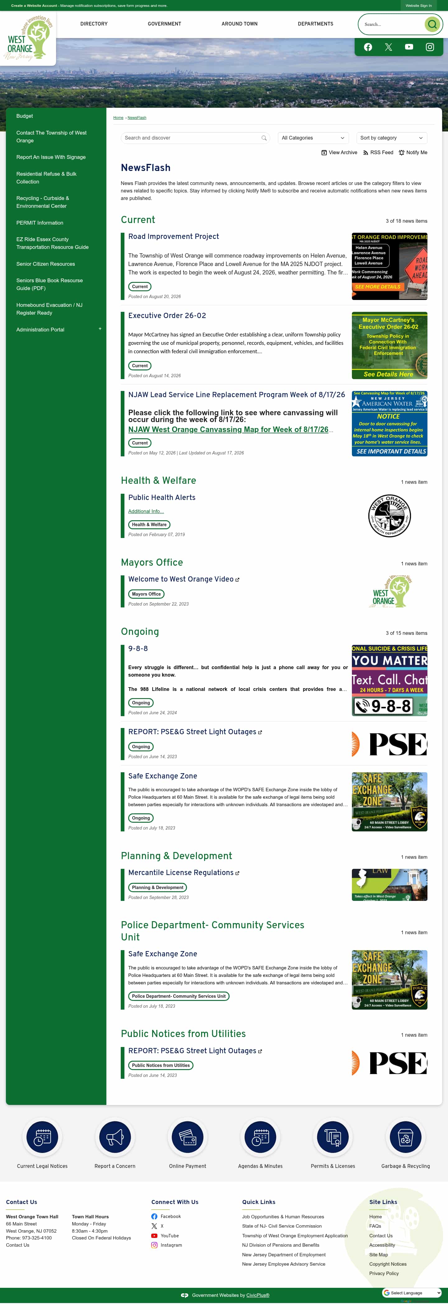 Latest website image capture