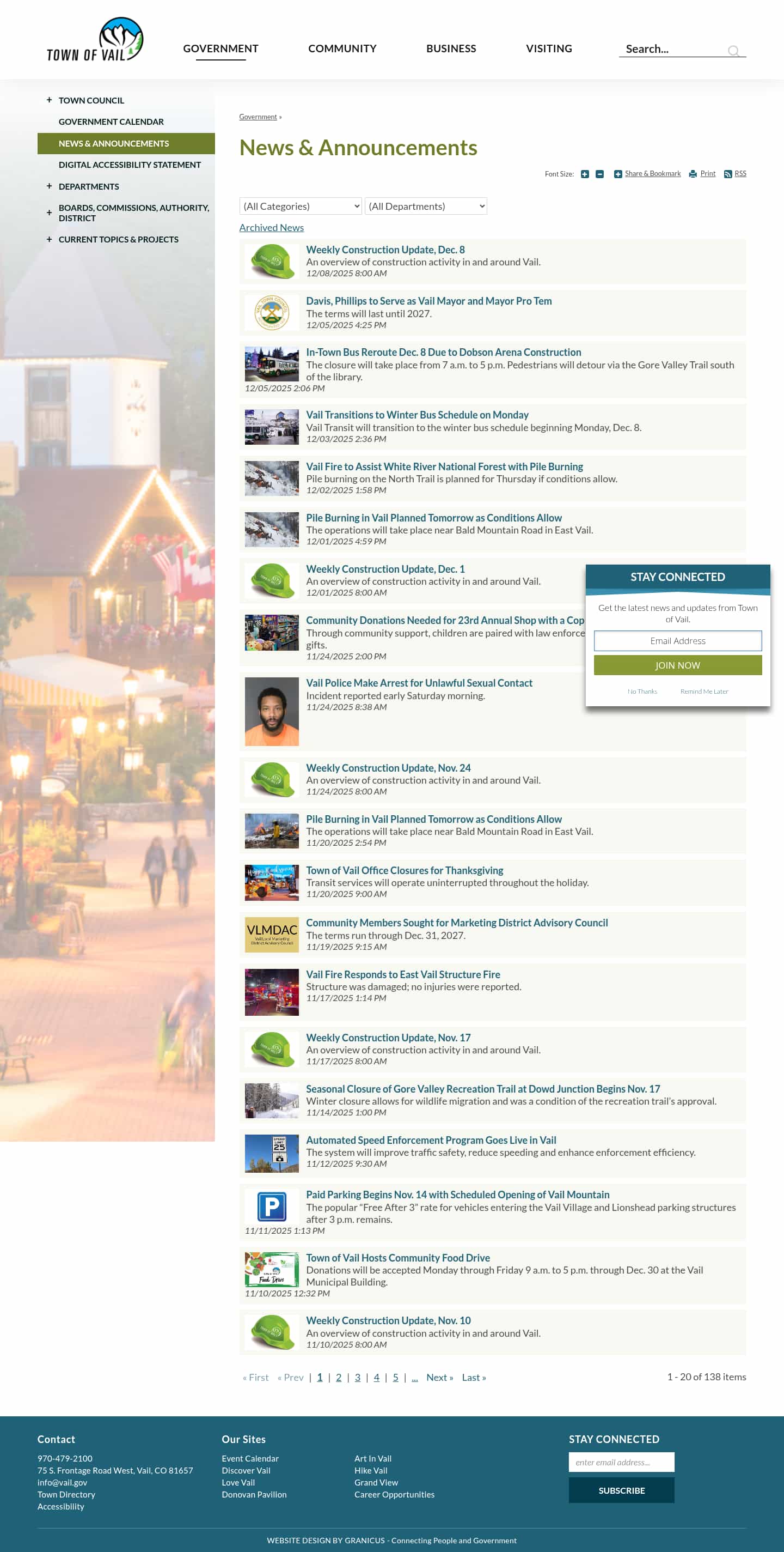 Latest website image capture