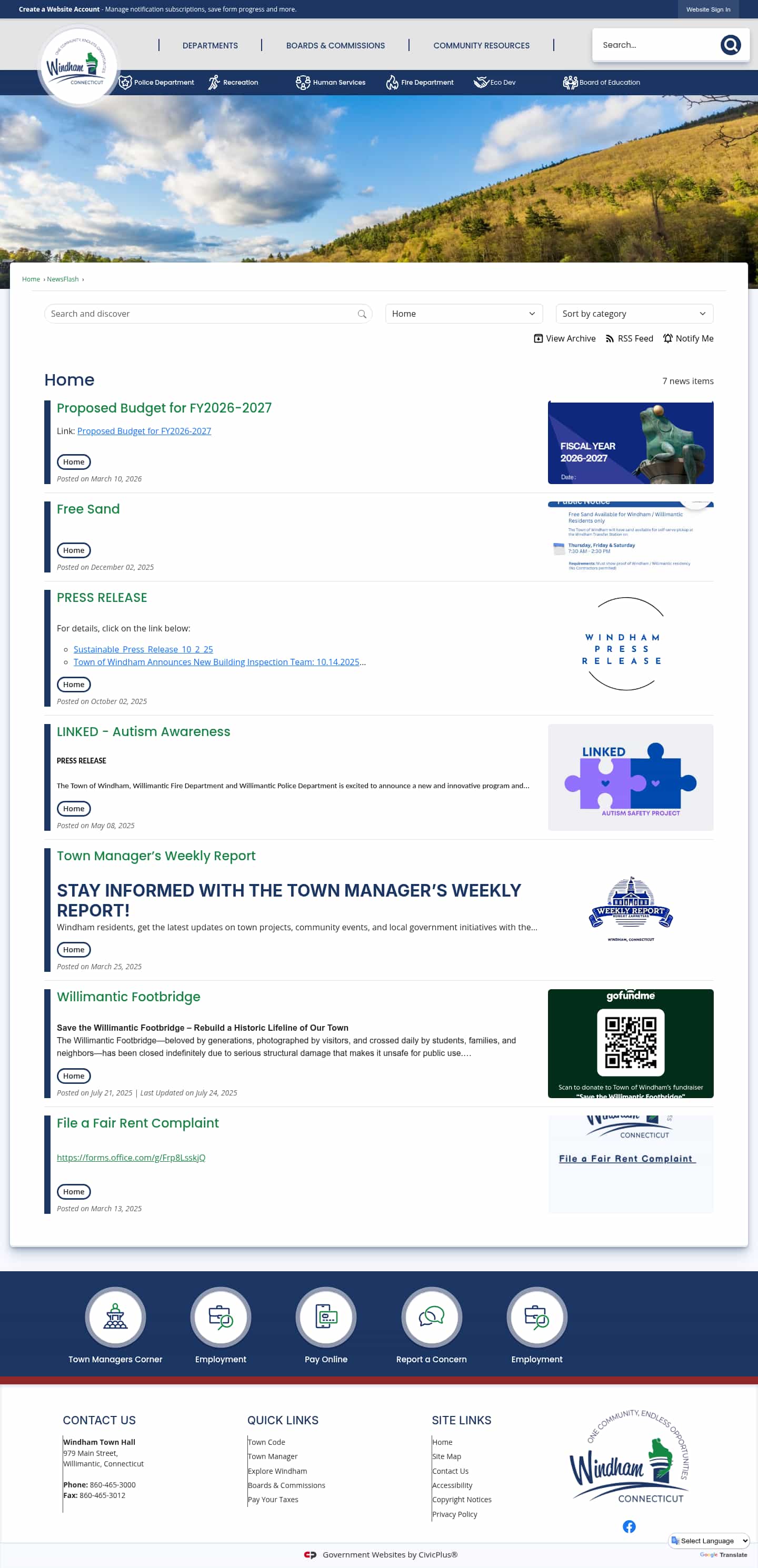 Latest website image capture