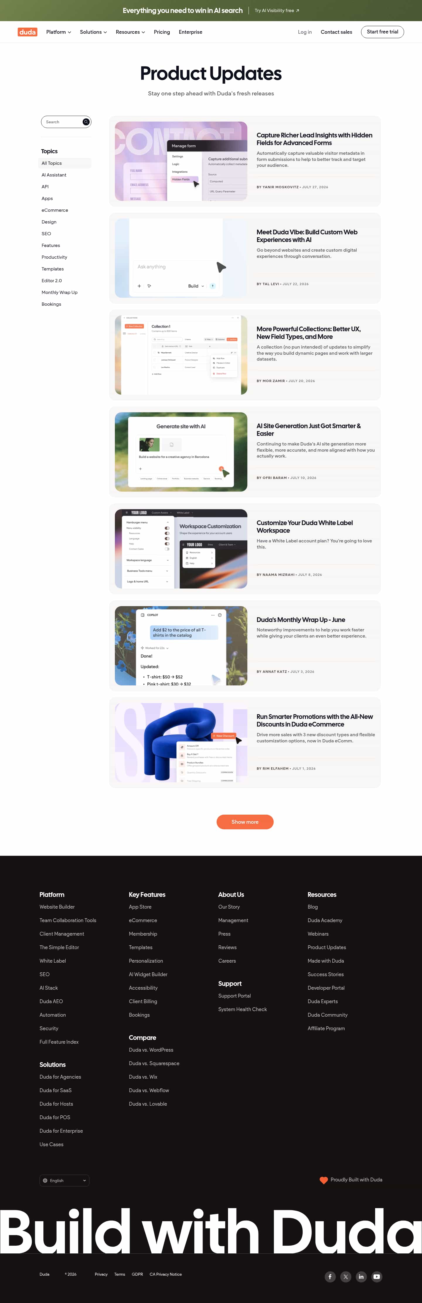 Latest website image capture