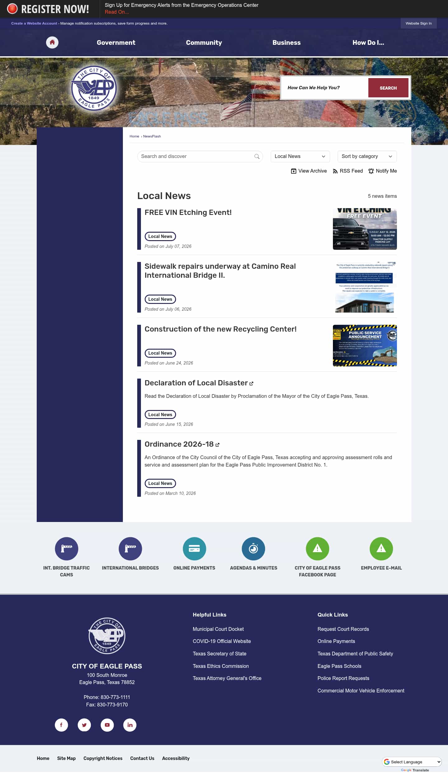 Latest website image capture