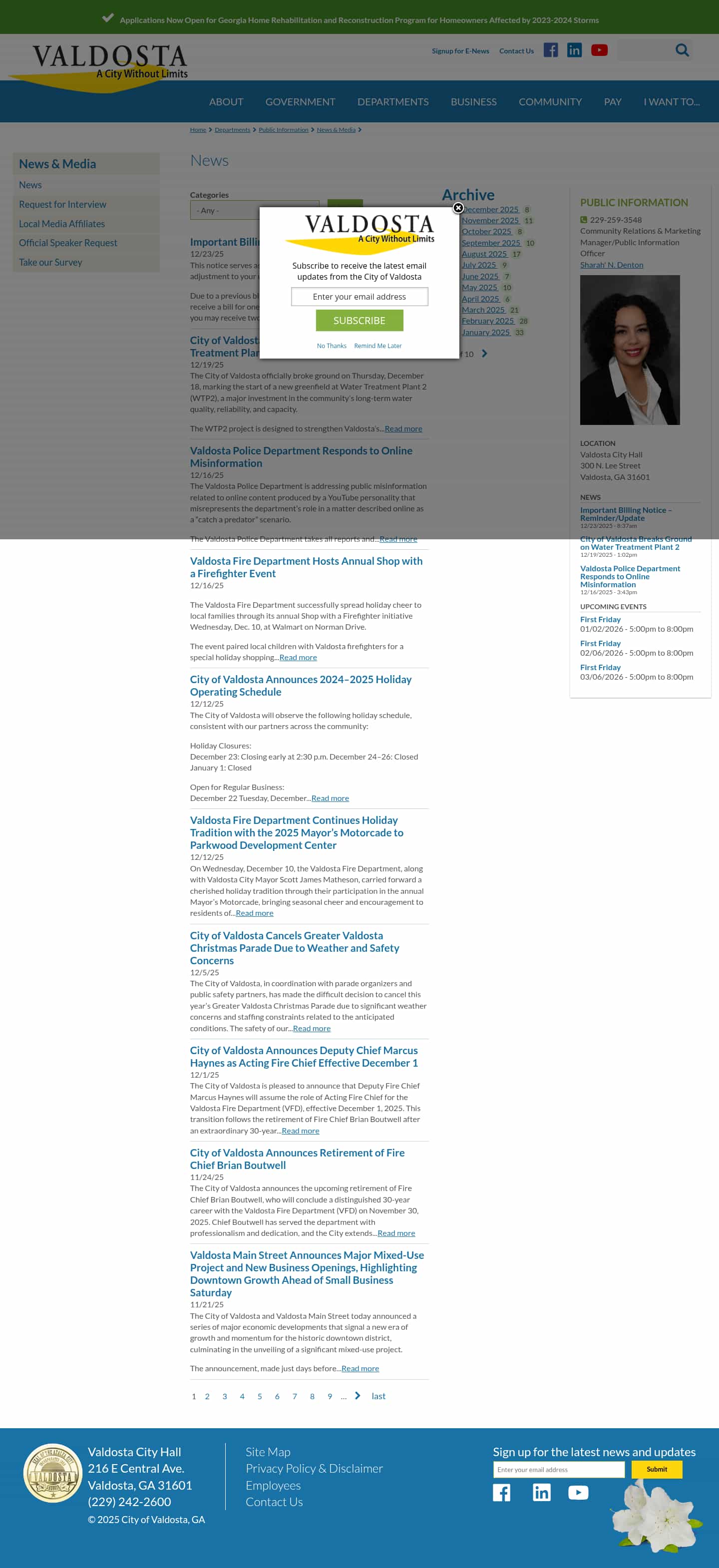 Latest website image capture