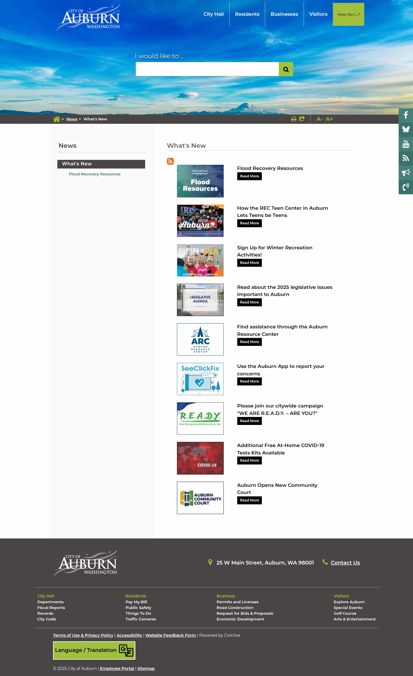 Latest website image capture