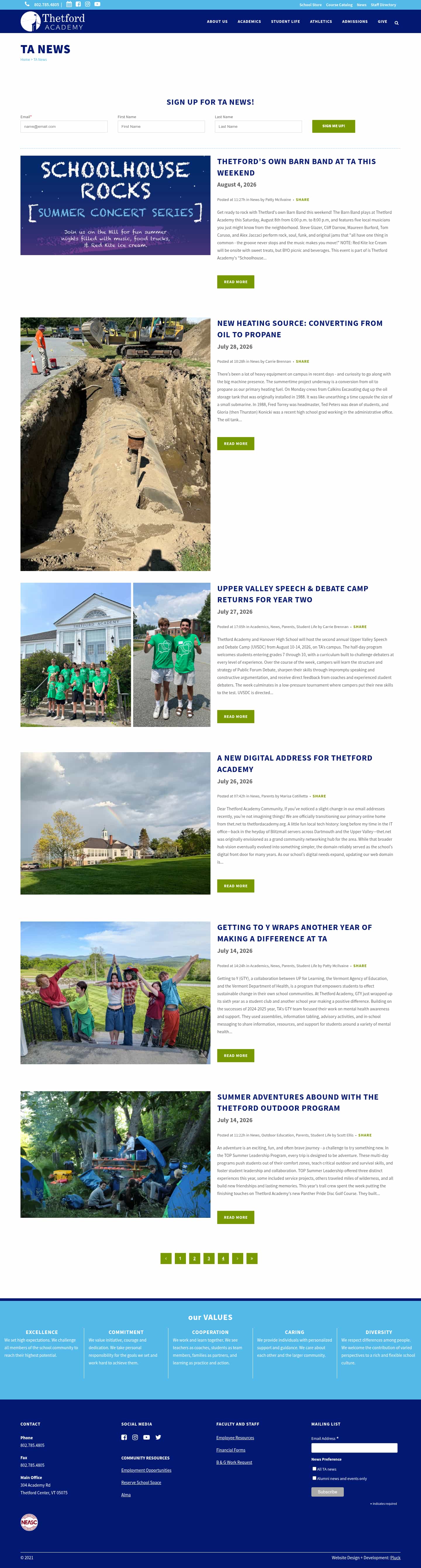 Latest website image capture