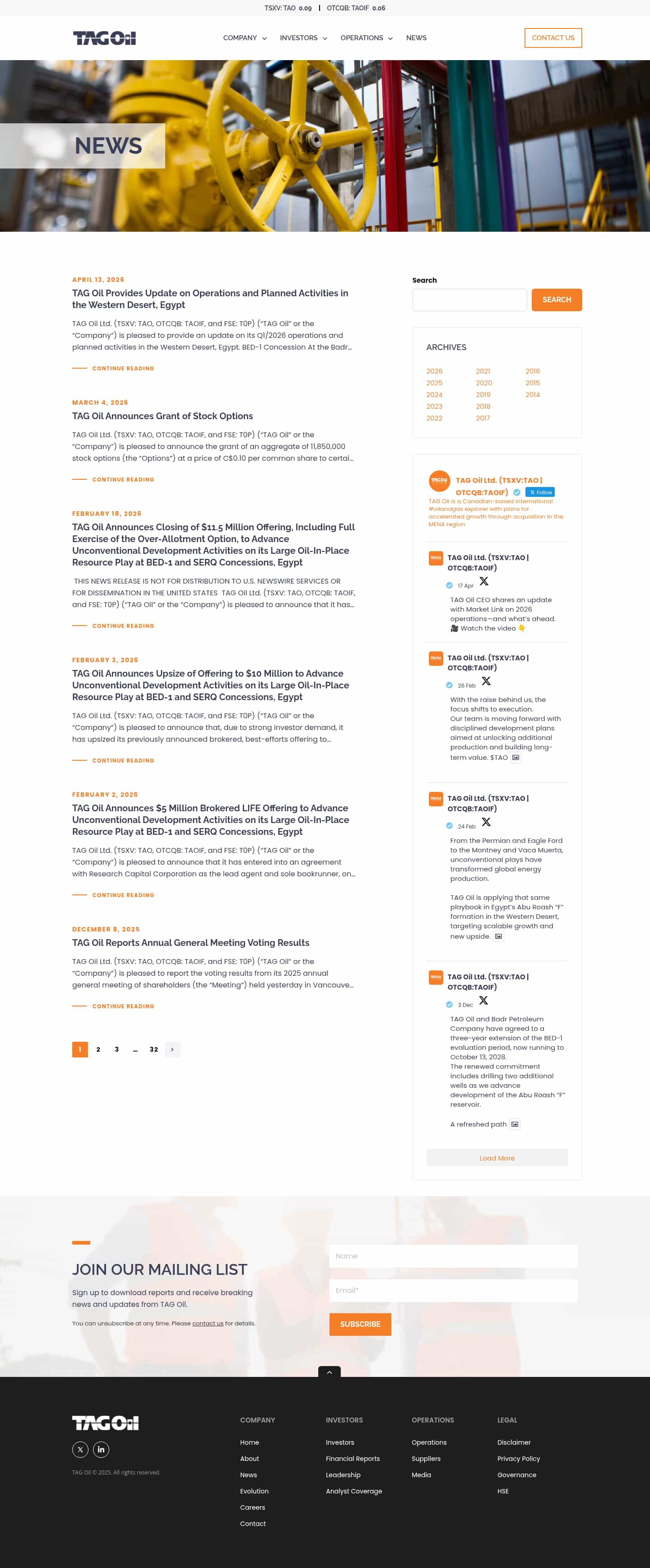 Latest website image capture