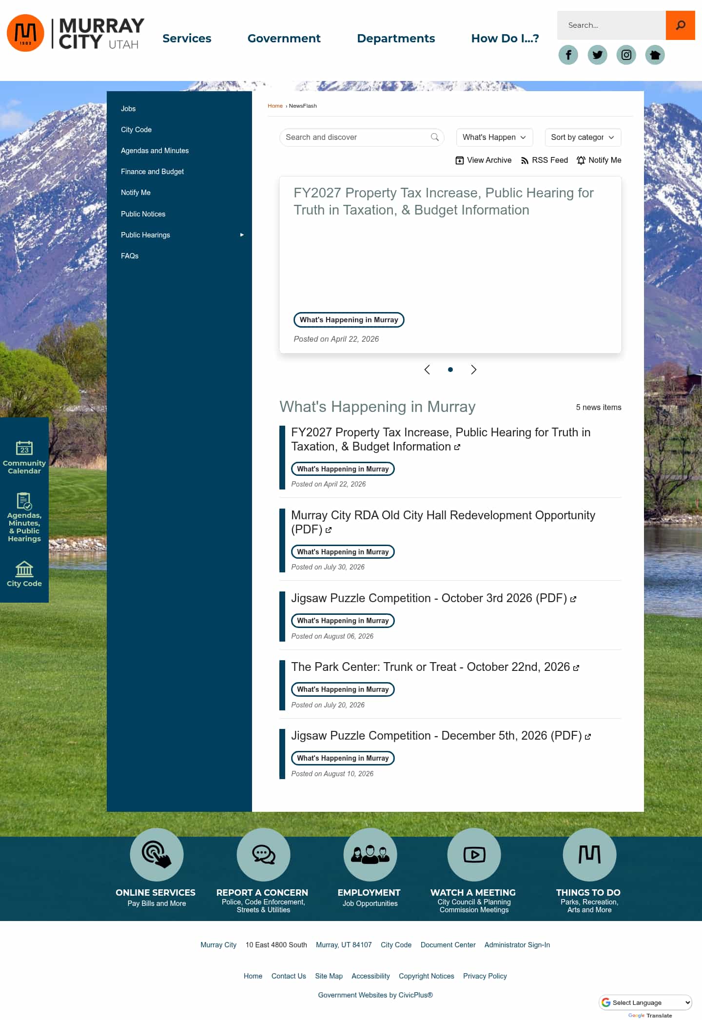 Latest website image capture