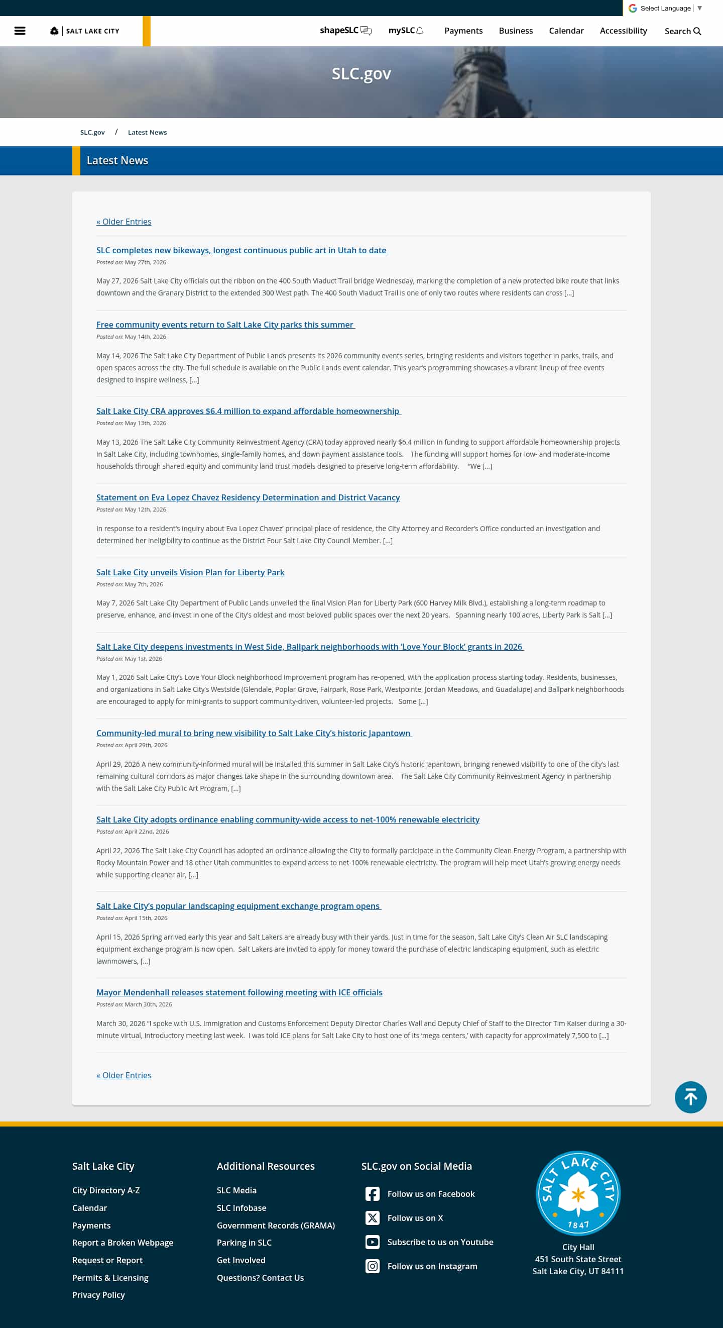 Latest website image capture