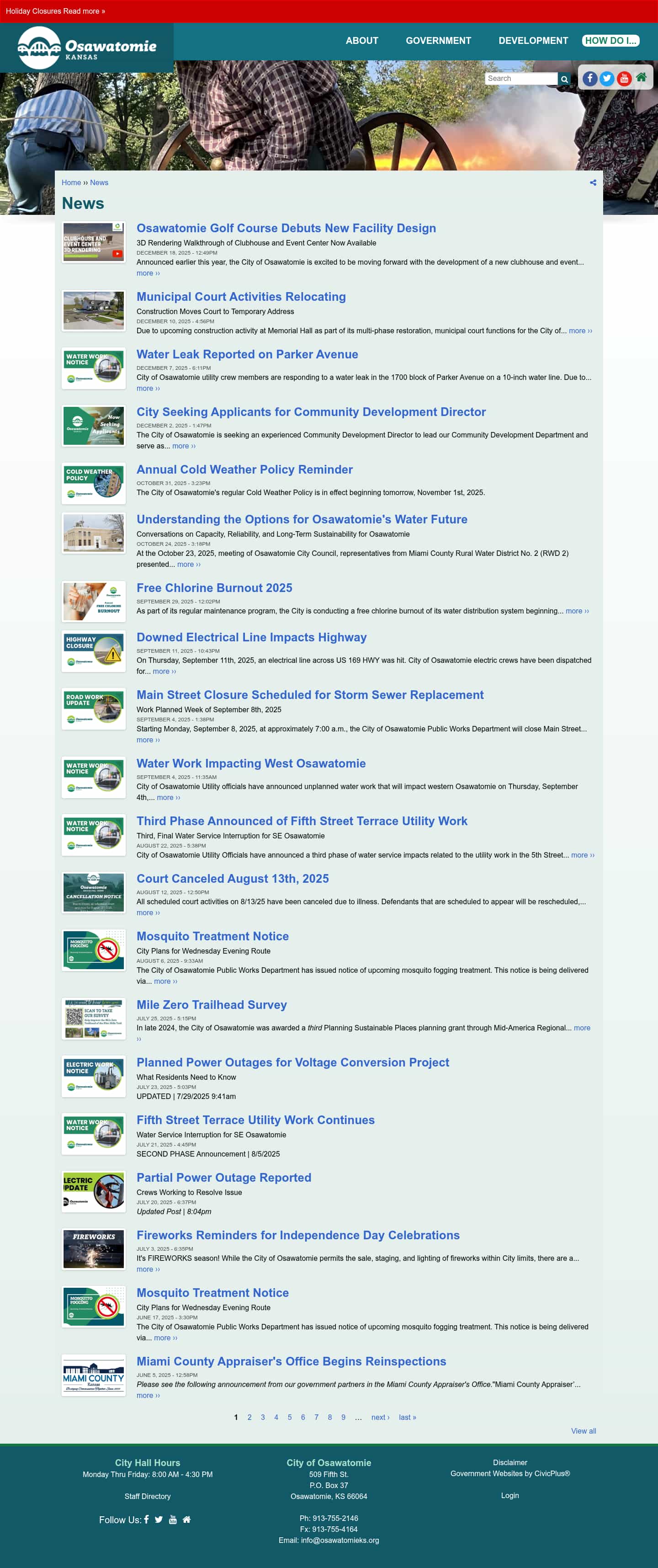 Latest website image capture