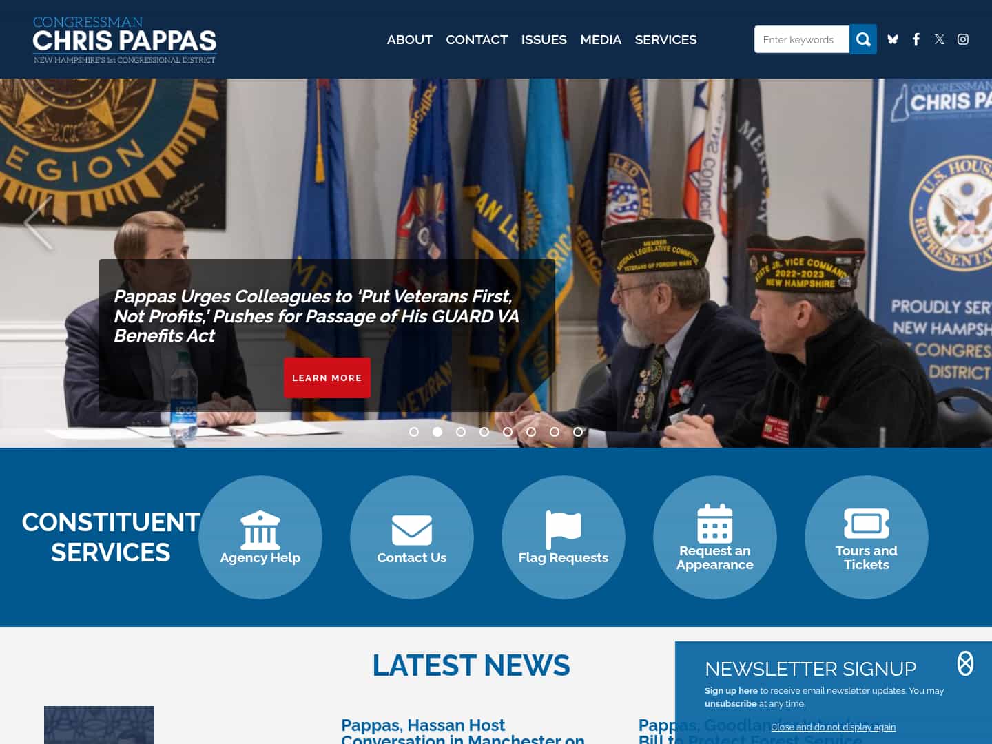Latest website image capture