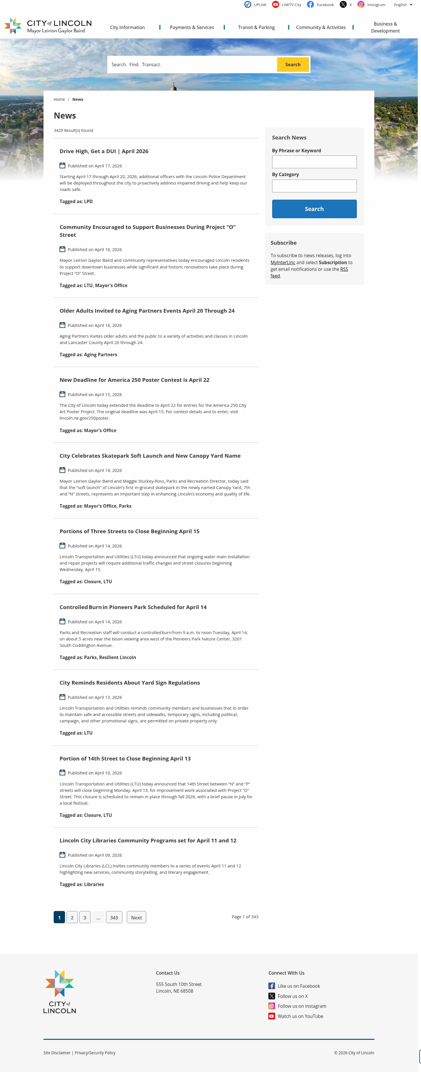 Latest website image capture