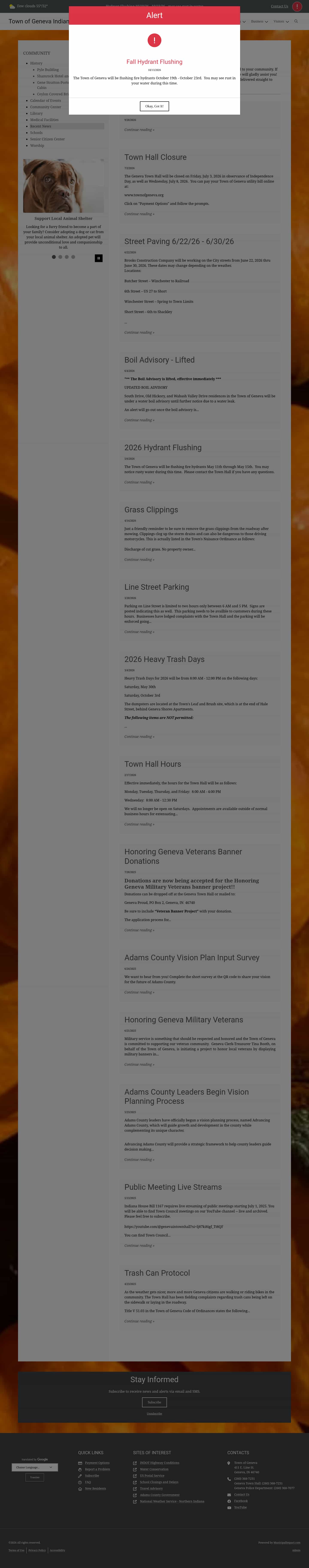 Latest website image capture