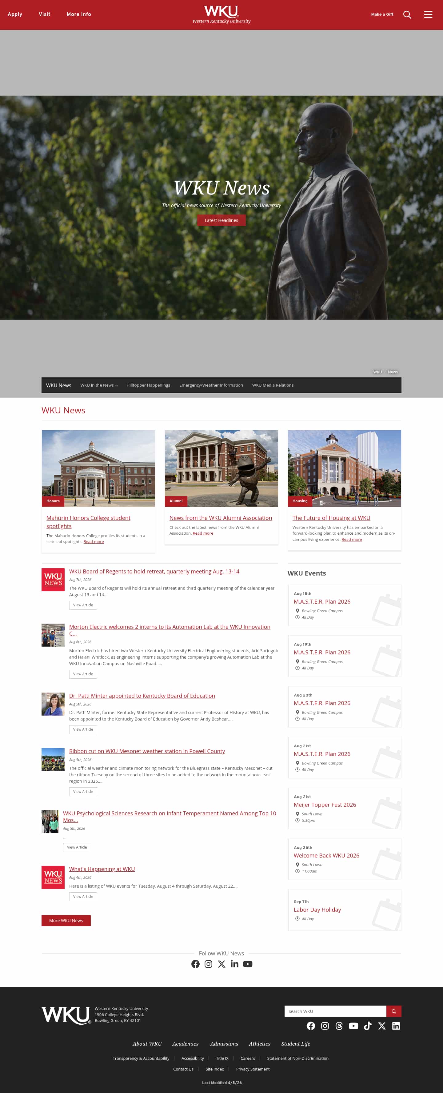 Latest website image capture