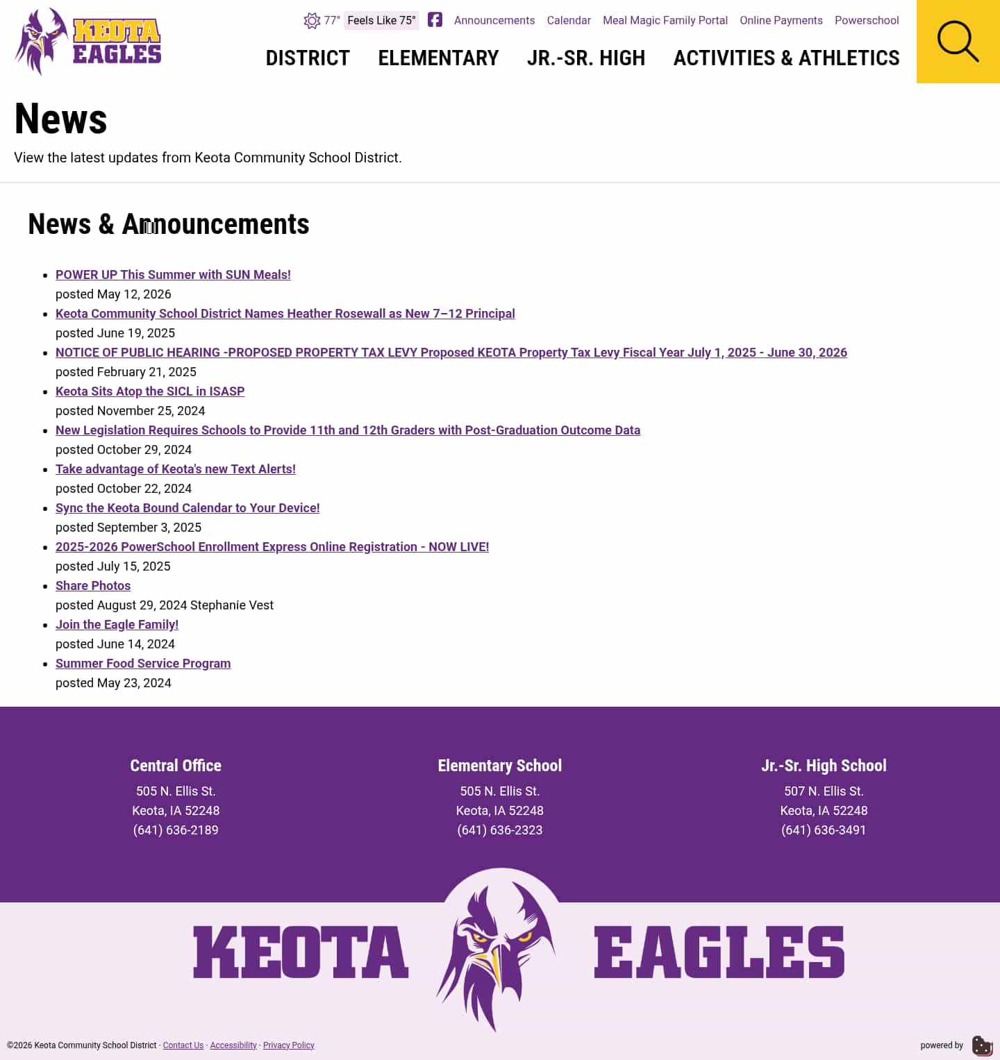 Latest website image capture