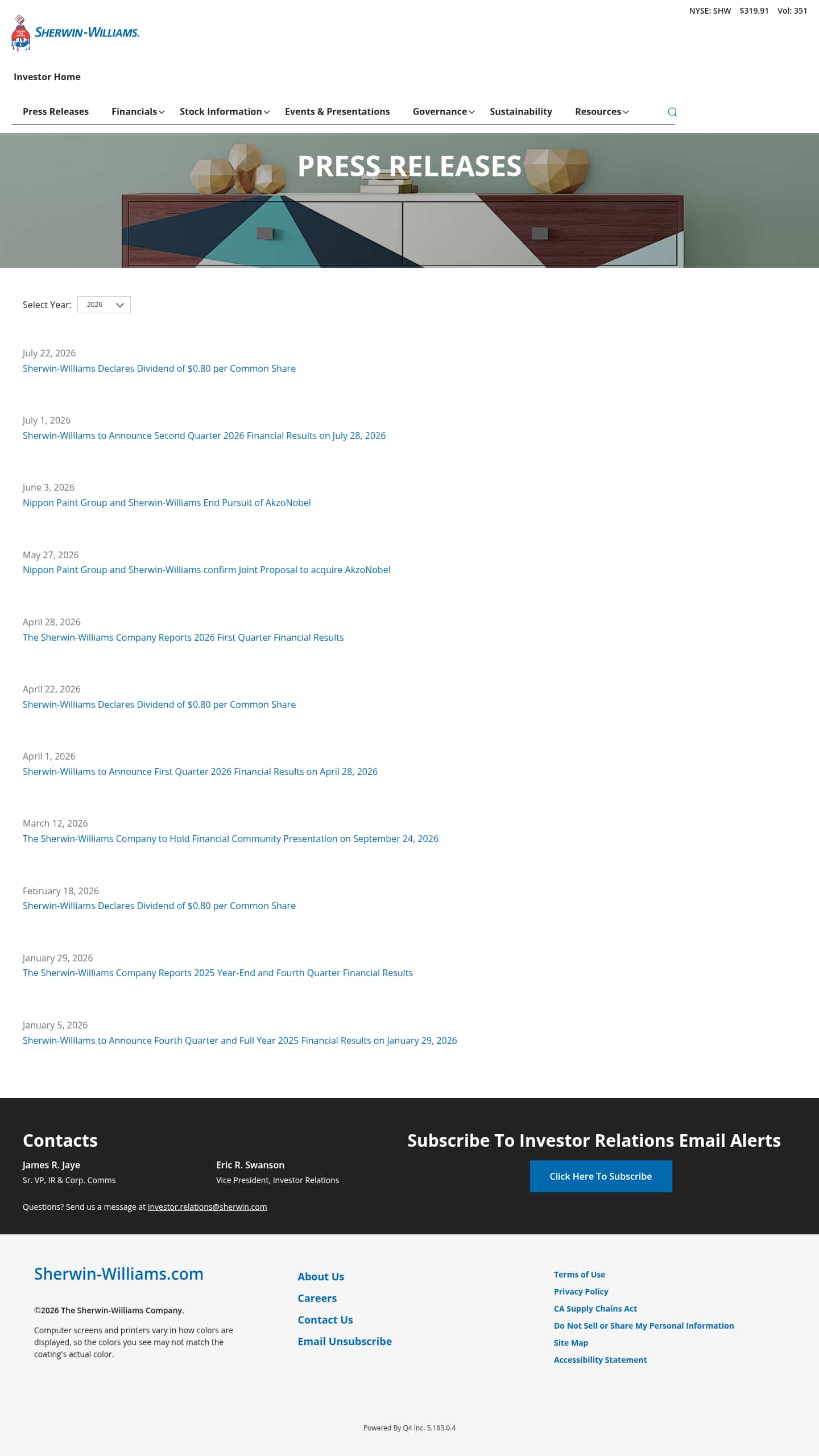 Latest website image capture