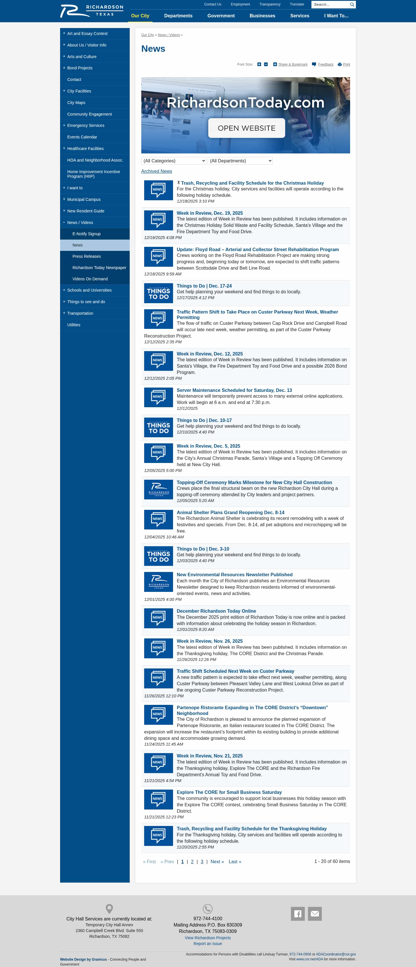 Latest website image capture