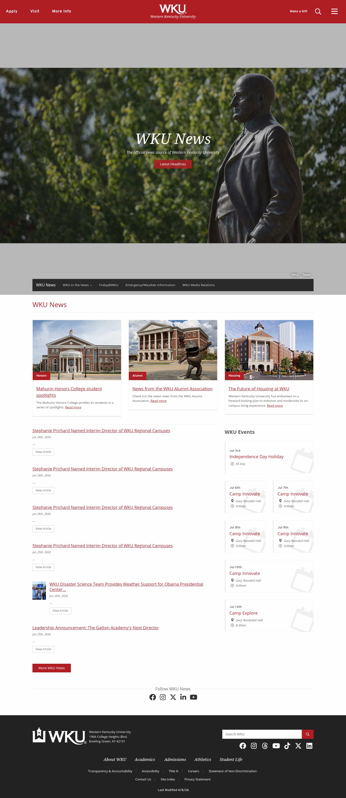 Latest website image capture