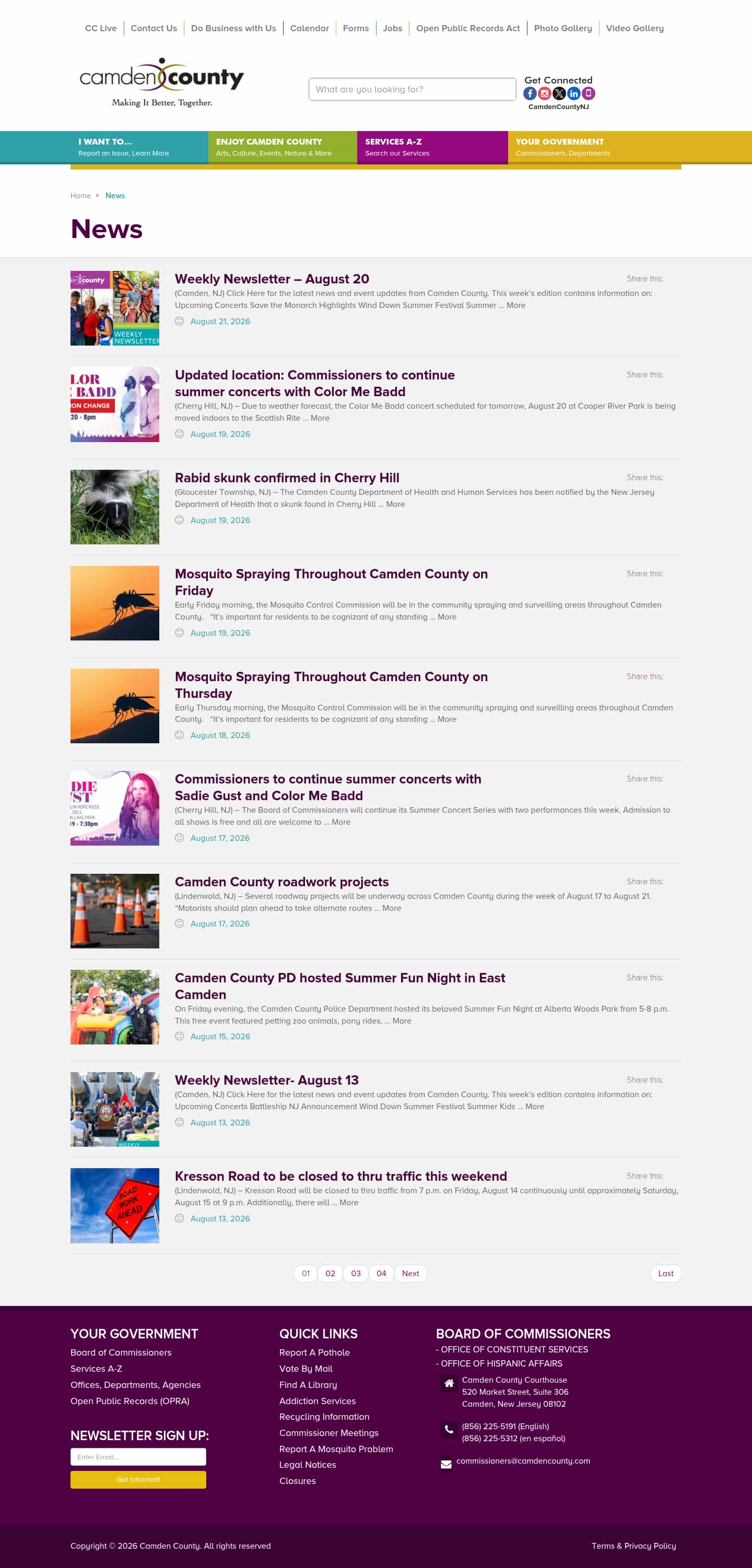 Latest website image capture