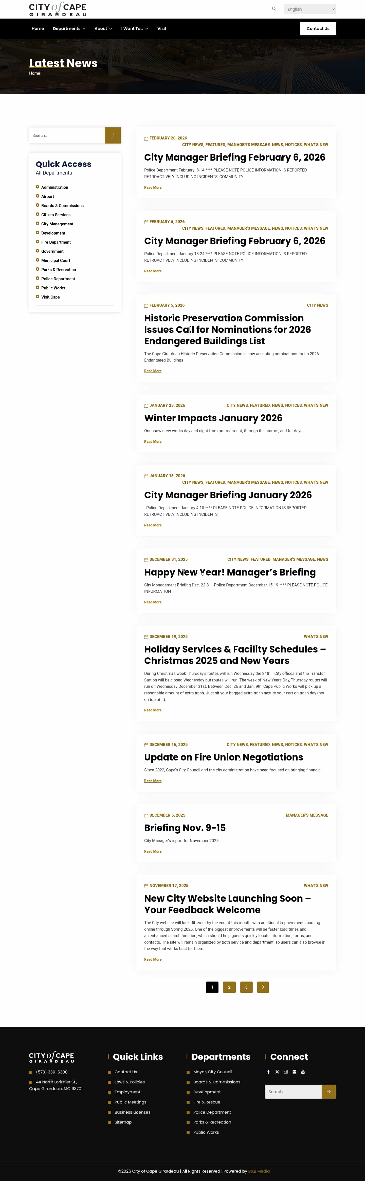 Latest website image capture