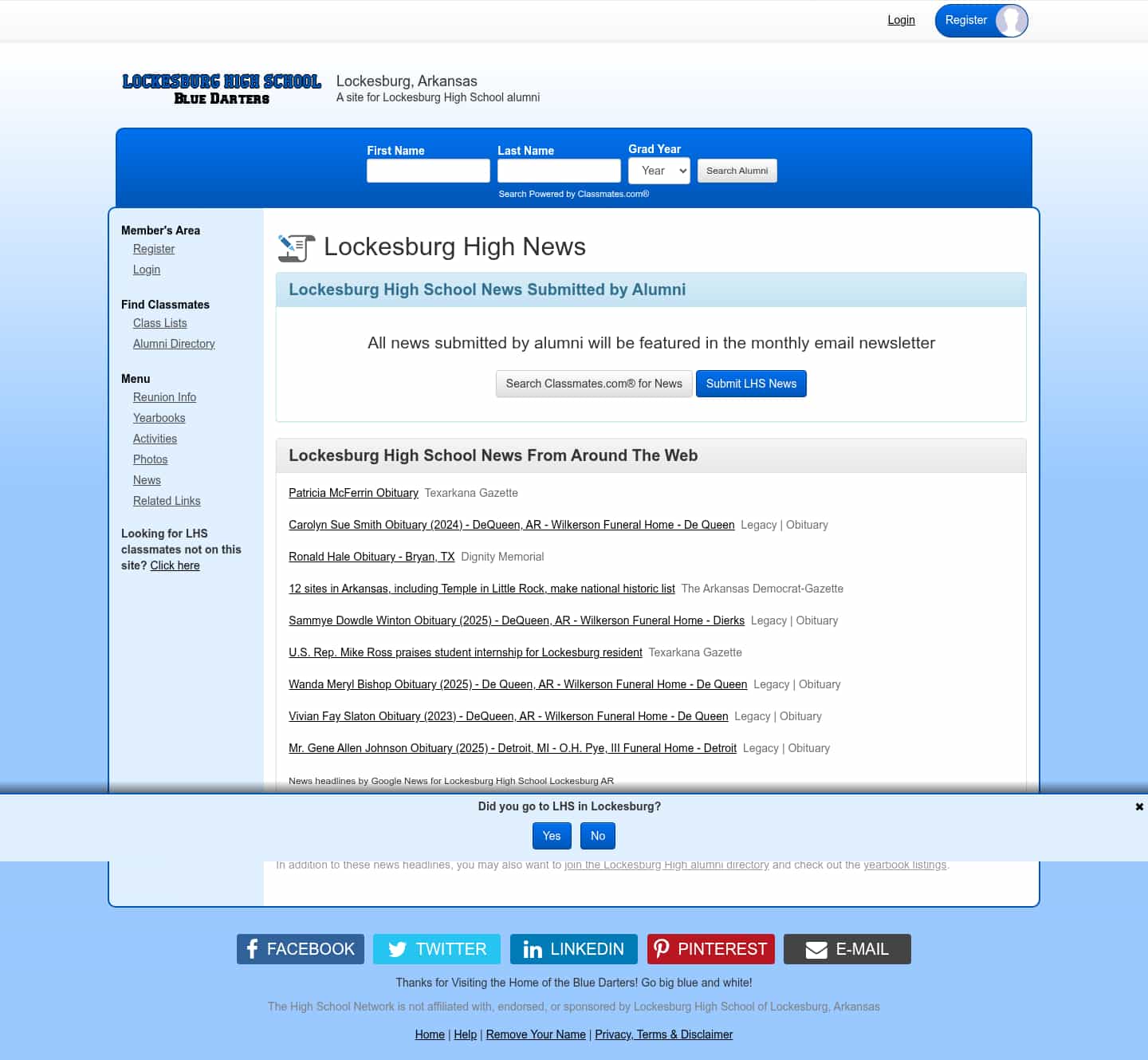 Latest website image capture