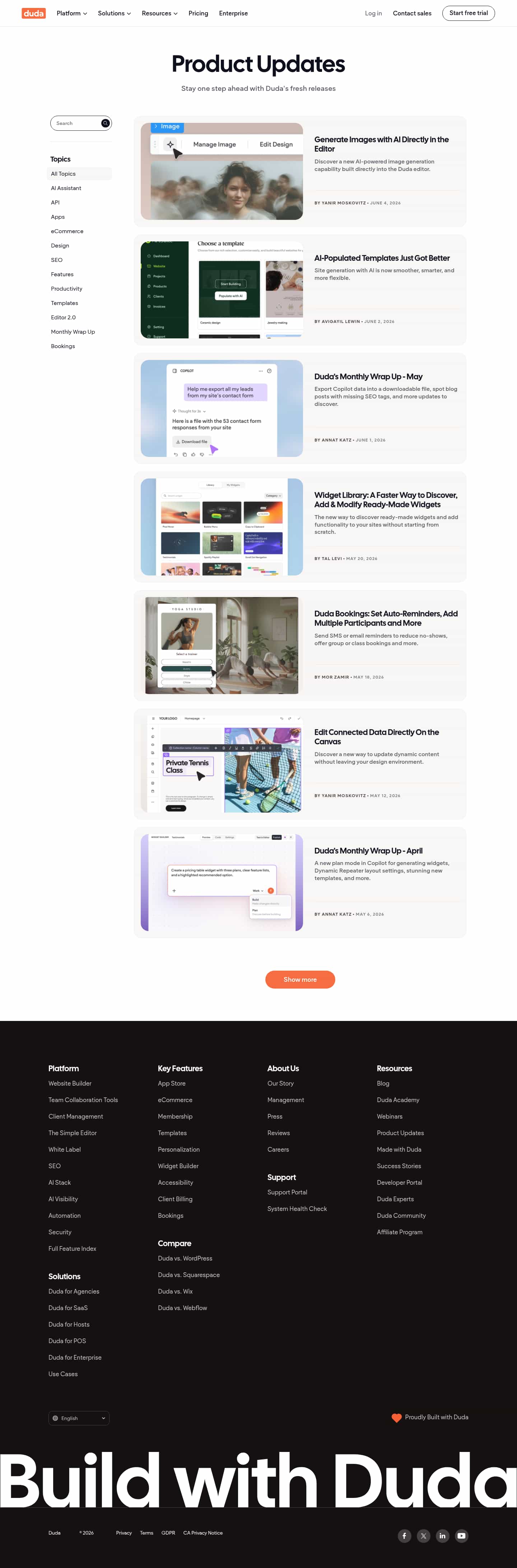 Latest website image capture