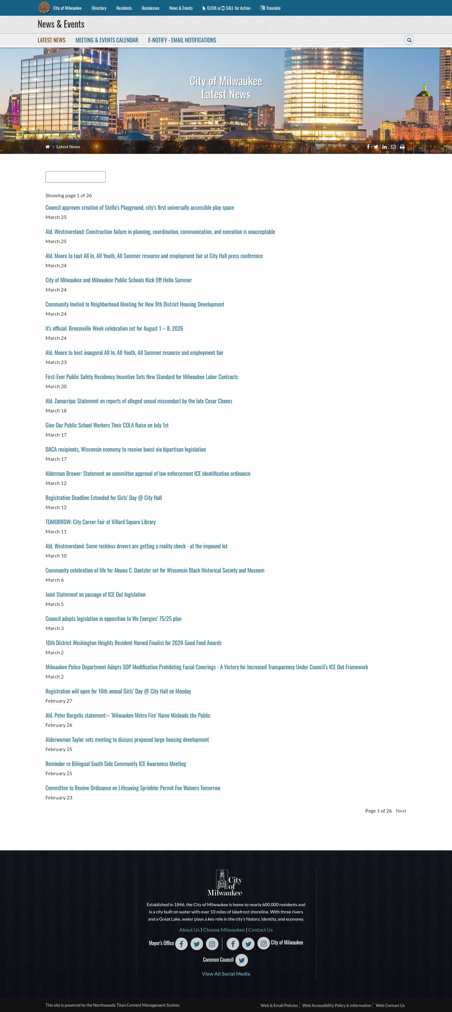 Latest website image capture