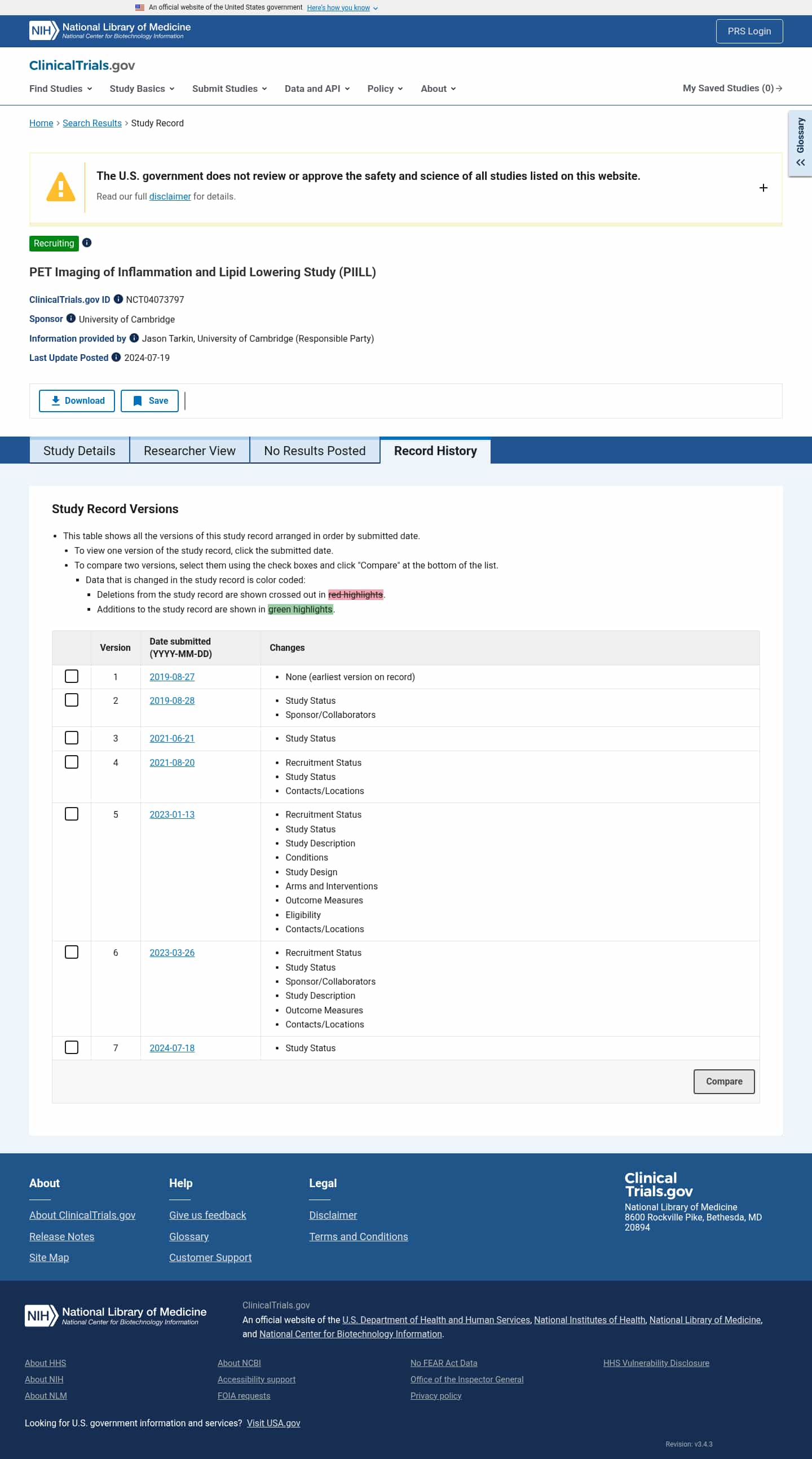 Latest website image capture