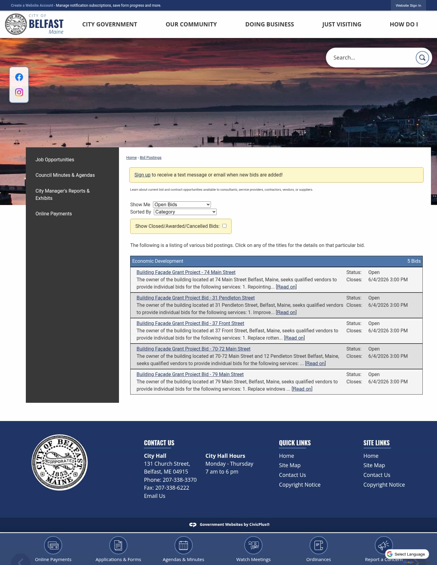 Latest website image capture