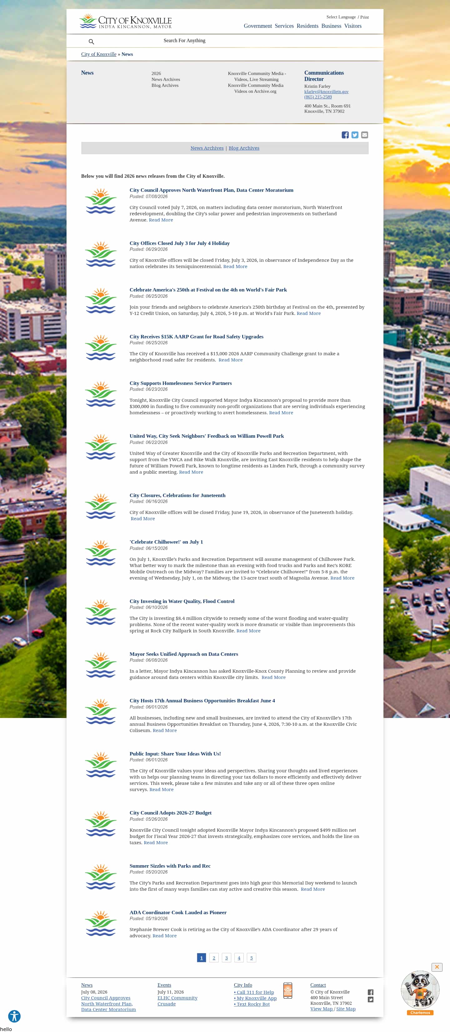 Latest website image capture