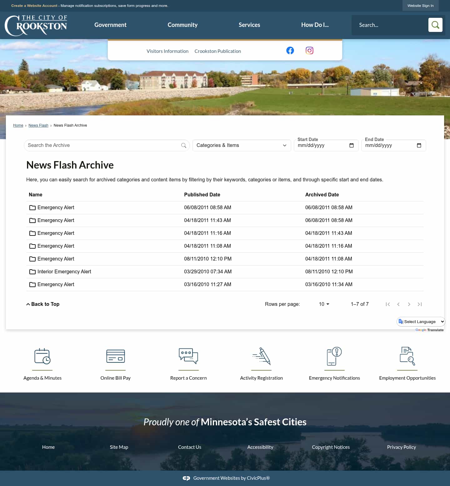 Latest website image capture