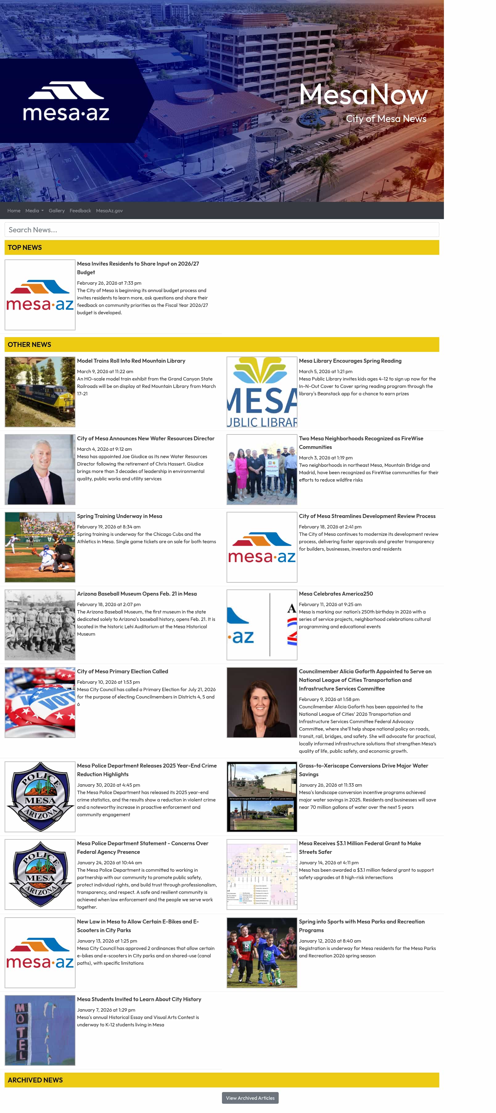 Latest website image capture