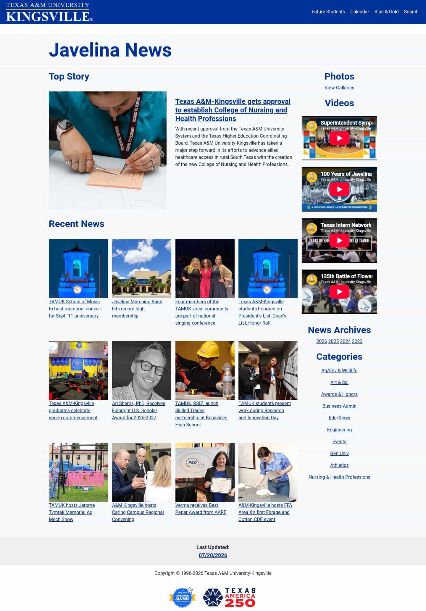 Latest website image capture