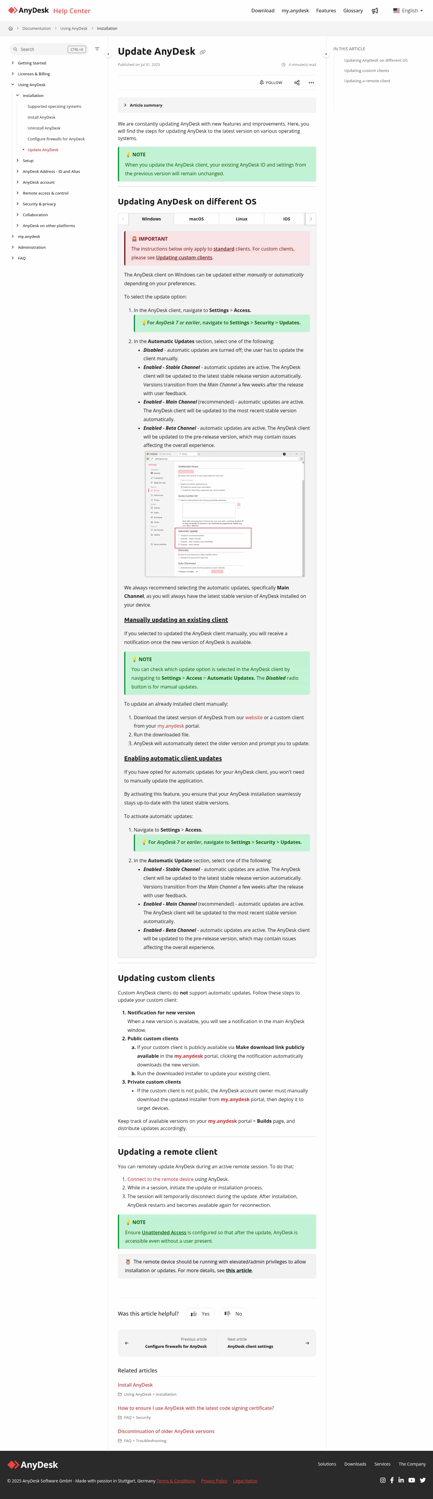 Latest website image capture