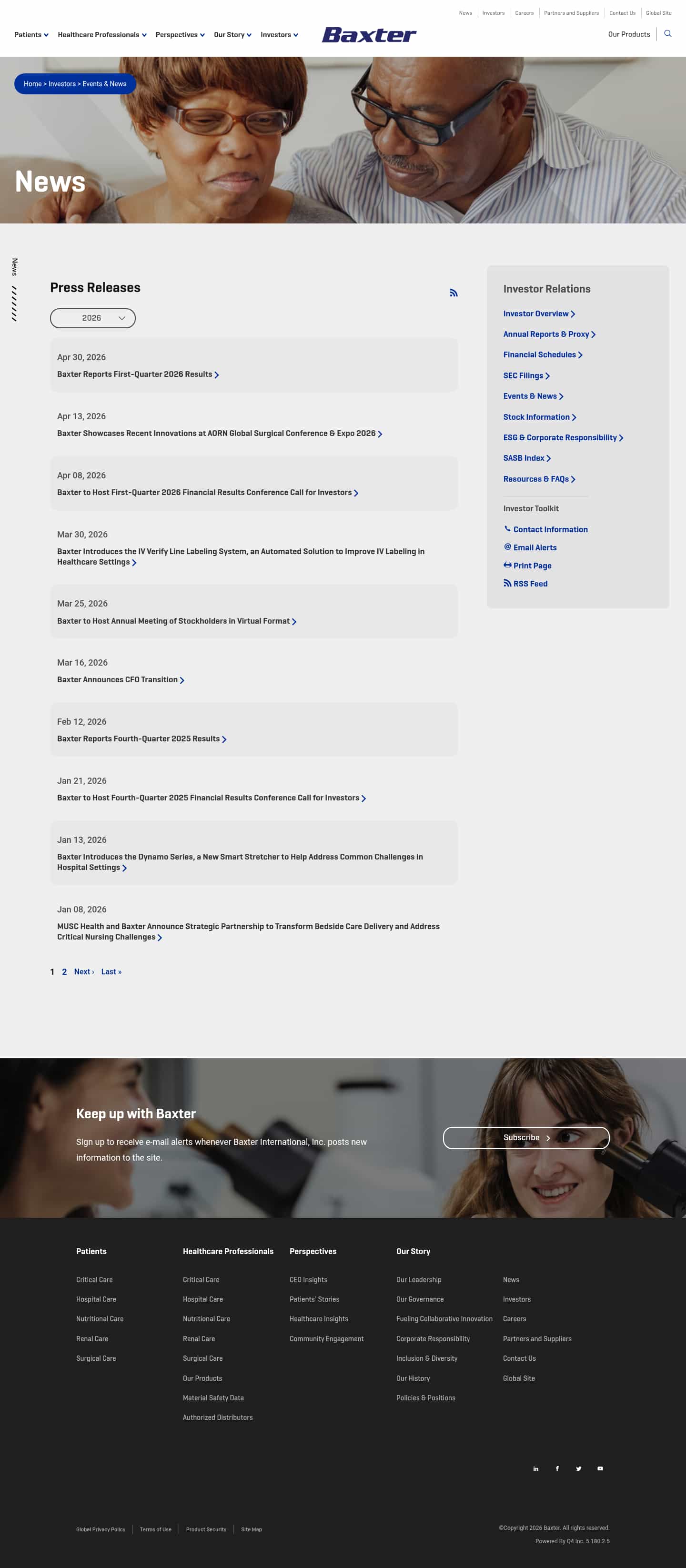 Latest website image capture
