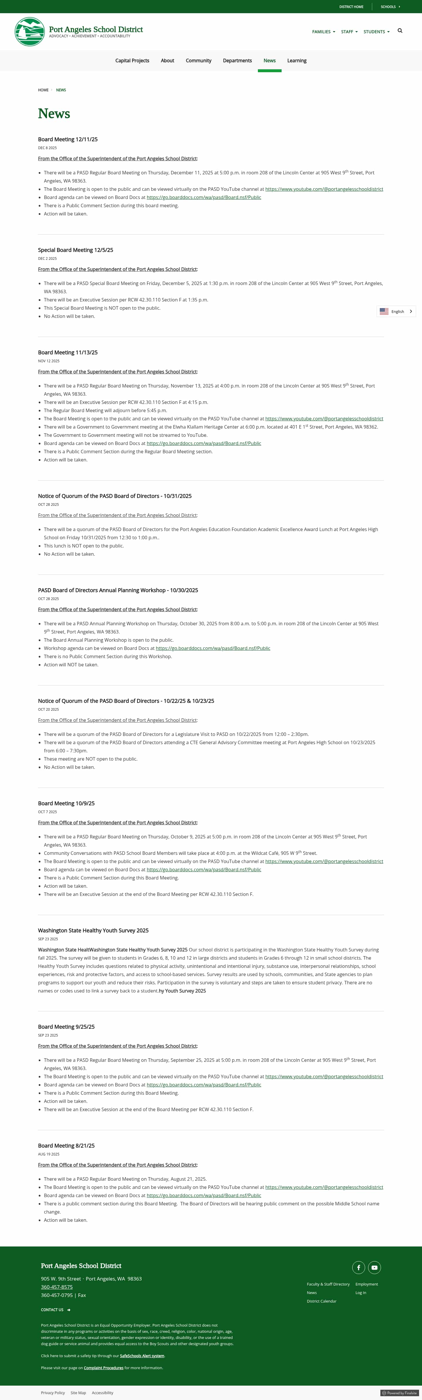 Latest website image capture