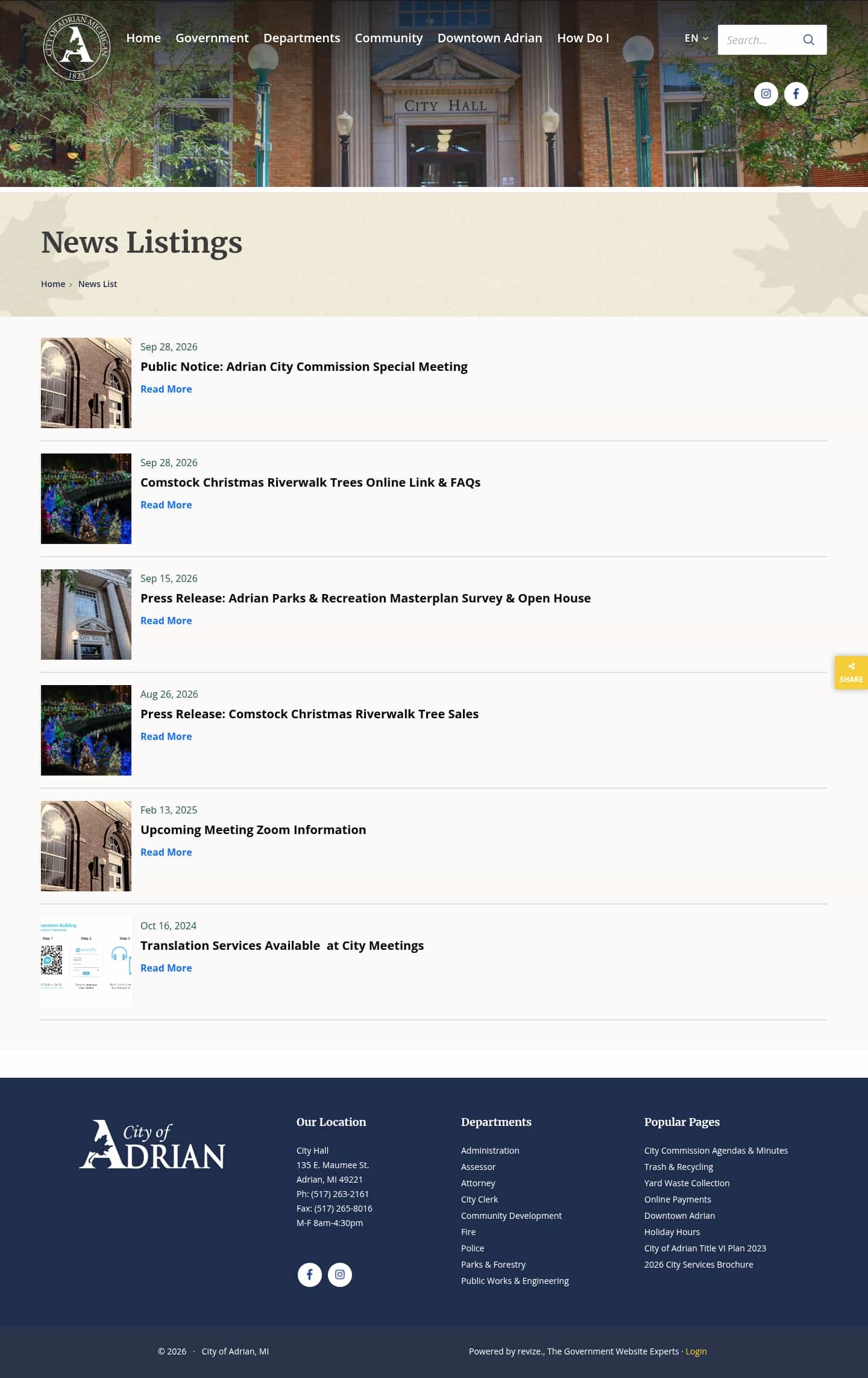 Latest website image capture