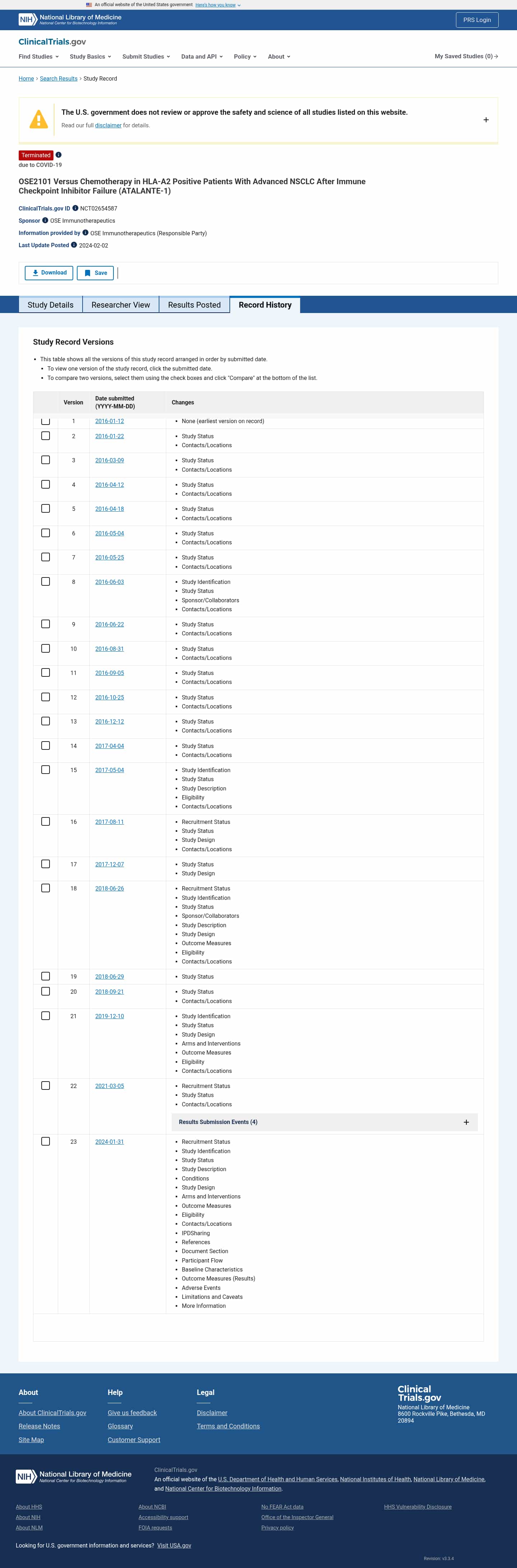 Latest website image capture