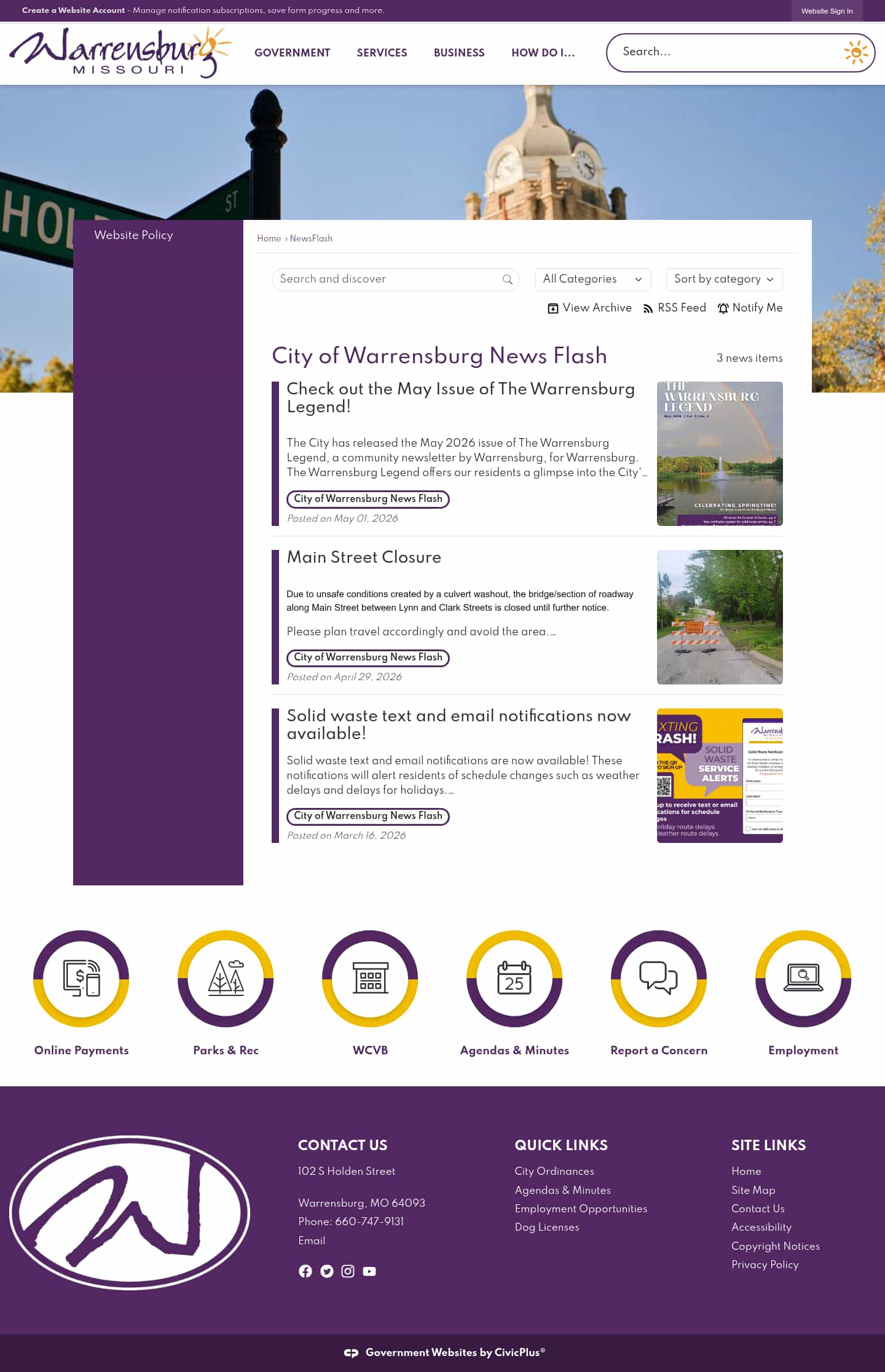 Latest website image capture