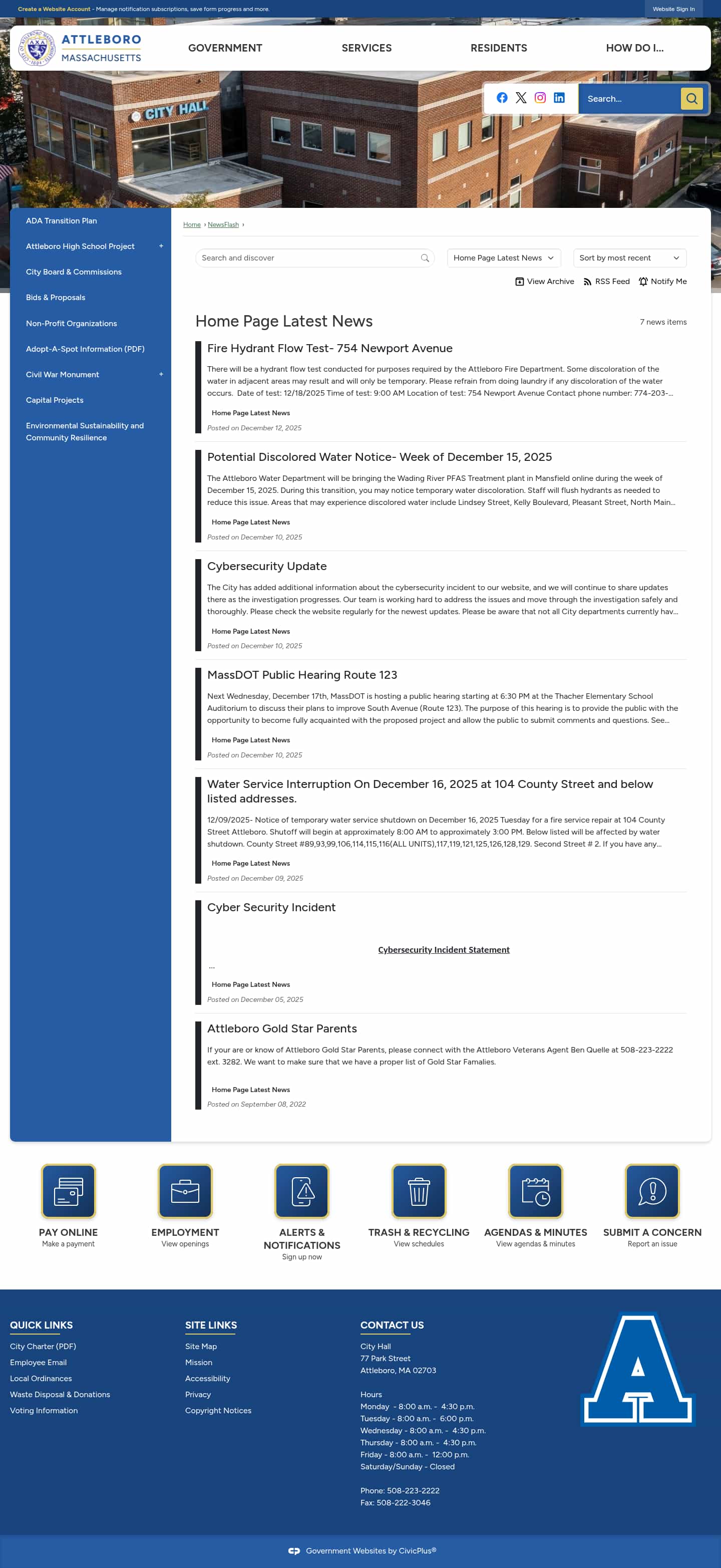 Latest website image capture