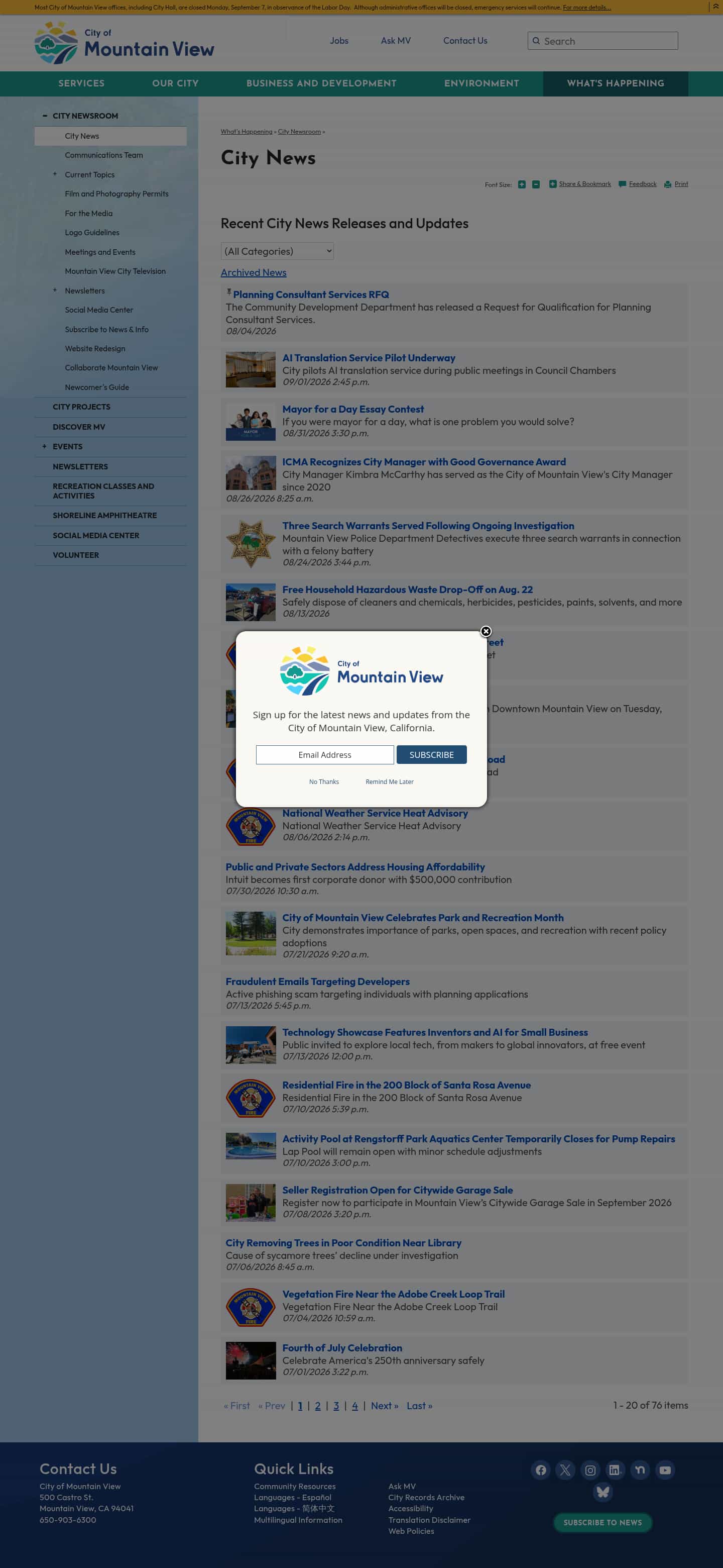 Latest website image capture
