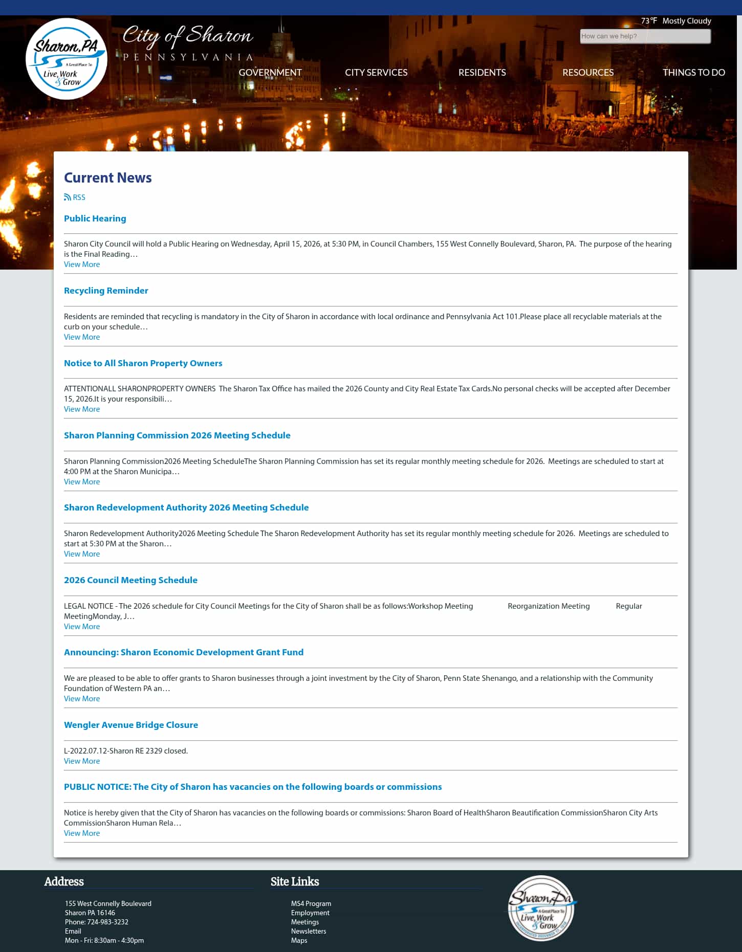 Latest website image capture
