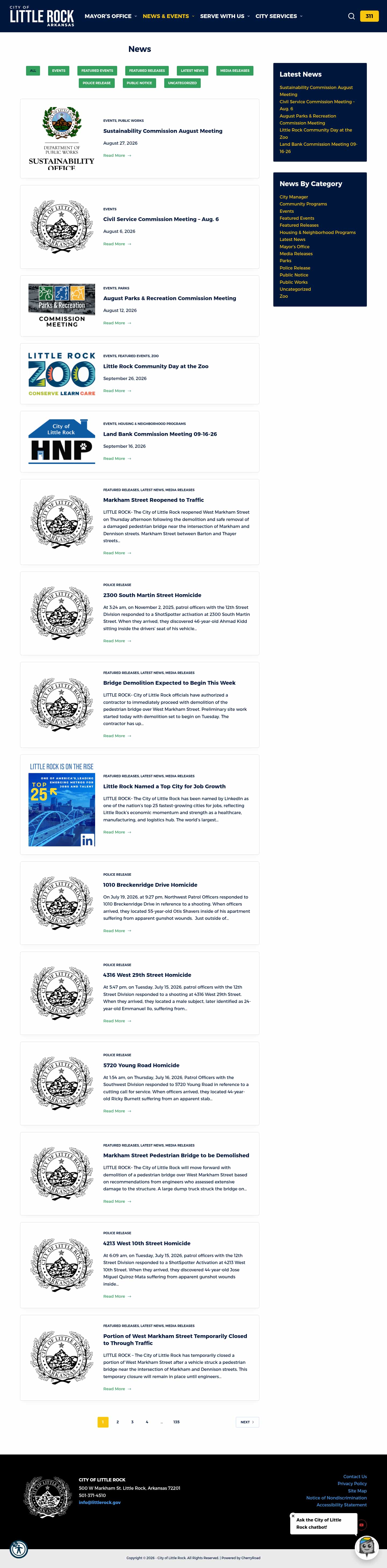 Latest website image capture
