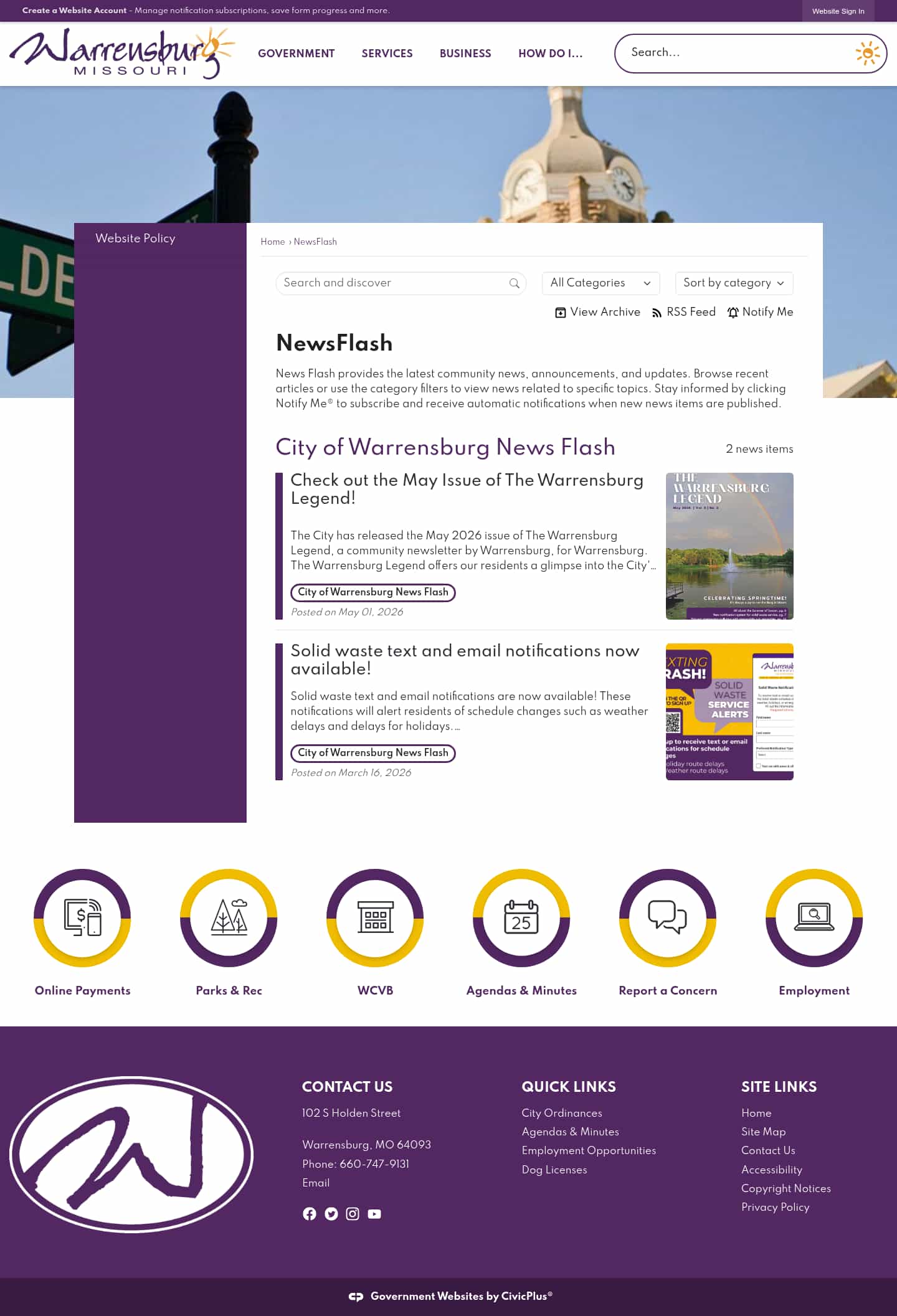 Latest website image capture
