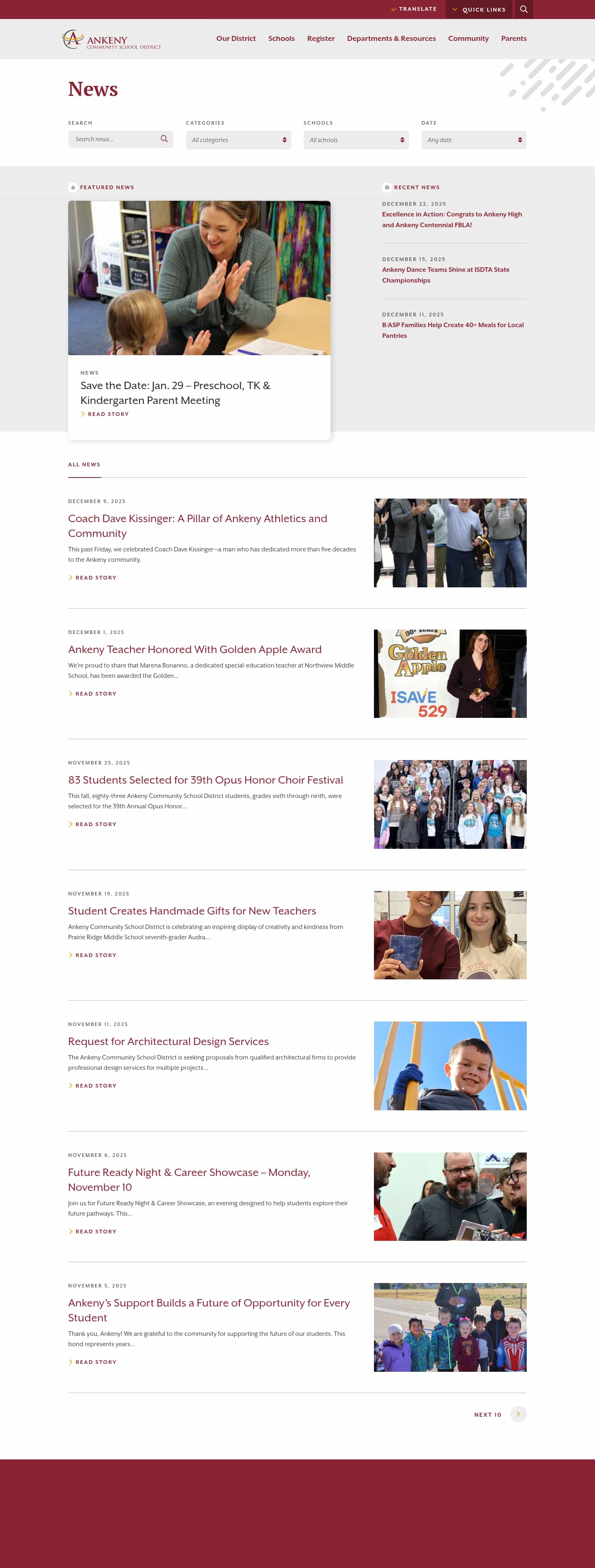 Latest website image capture